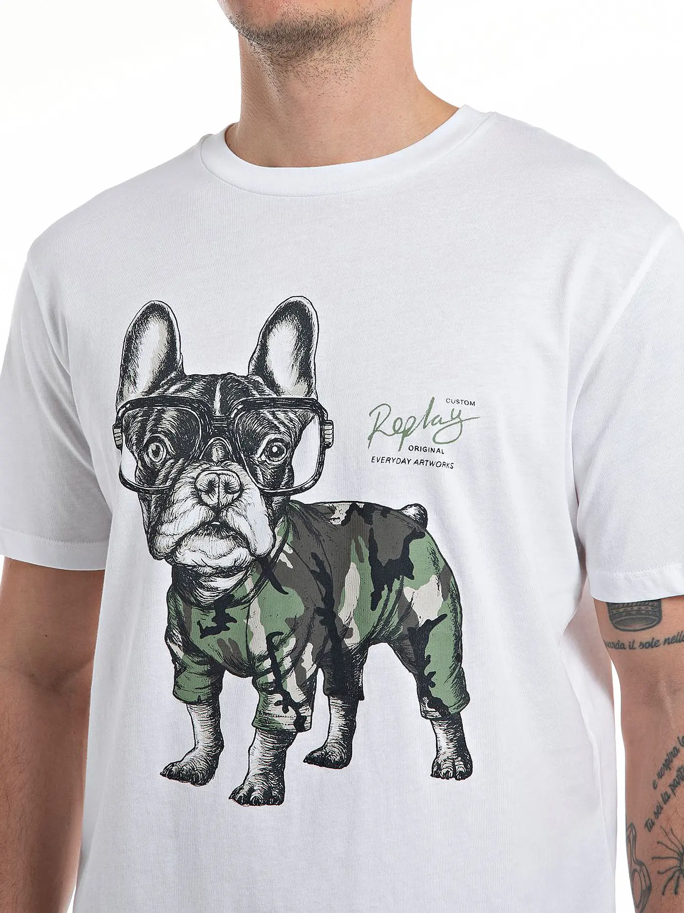 REPLAY | T-Shirt  | weiss