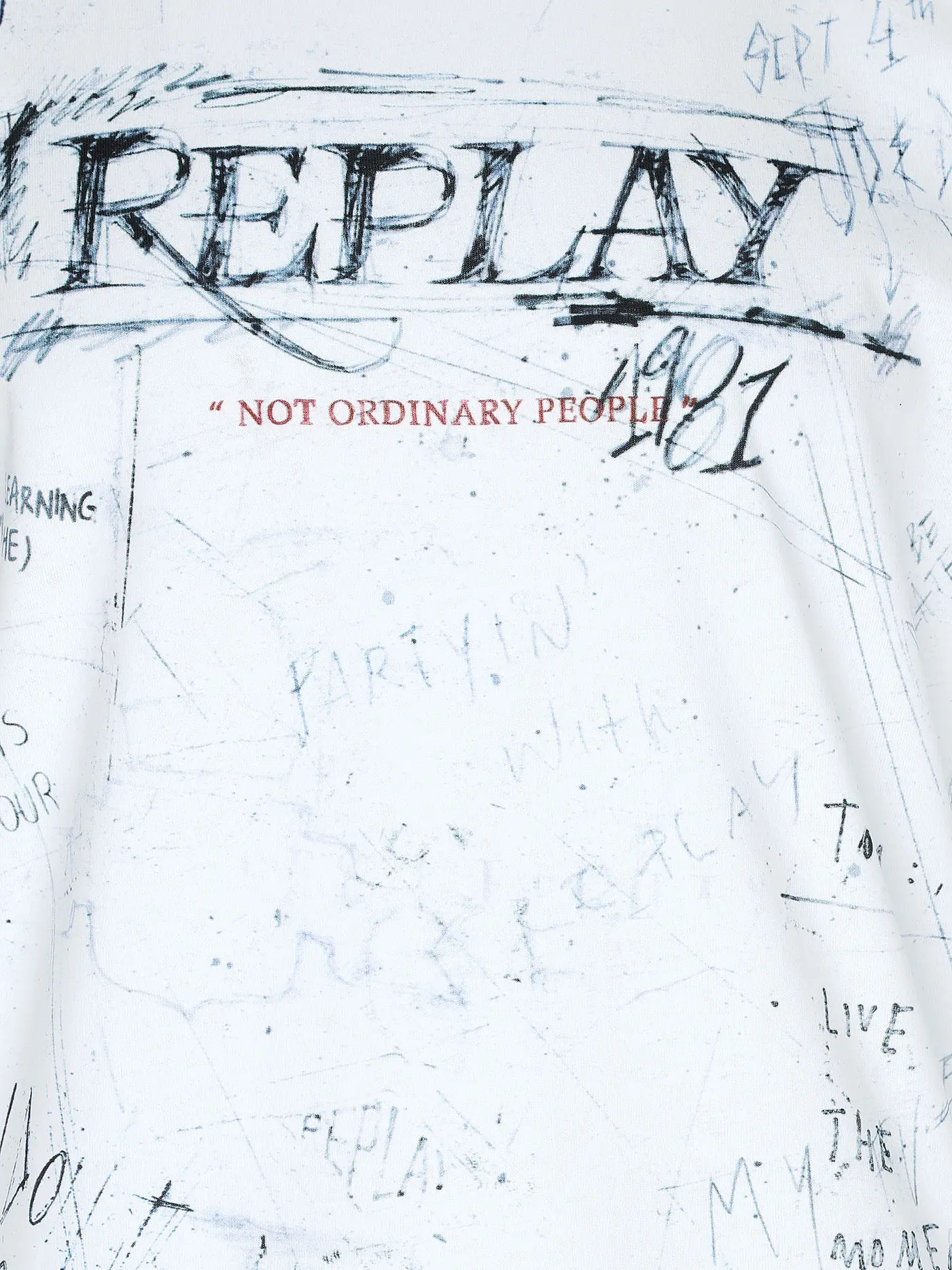 REPLAY | T-Shirt  | weiss