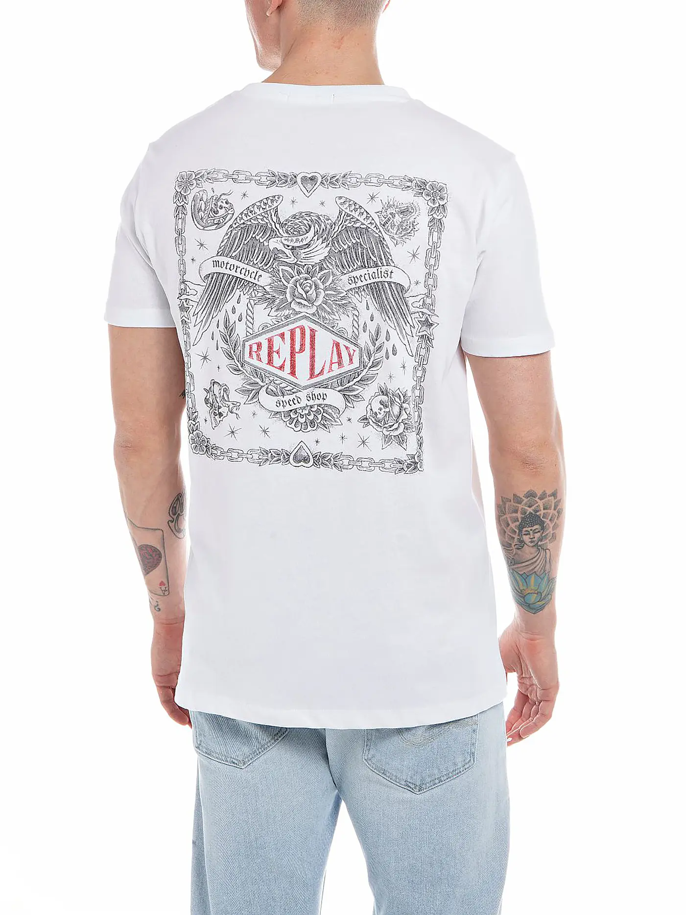REPLAY | T-Shirt  | weiss