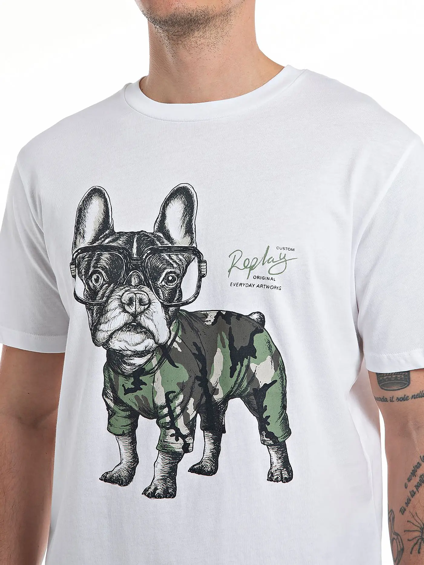 REPLAY | T-Shirt  | weiss