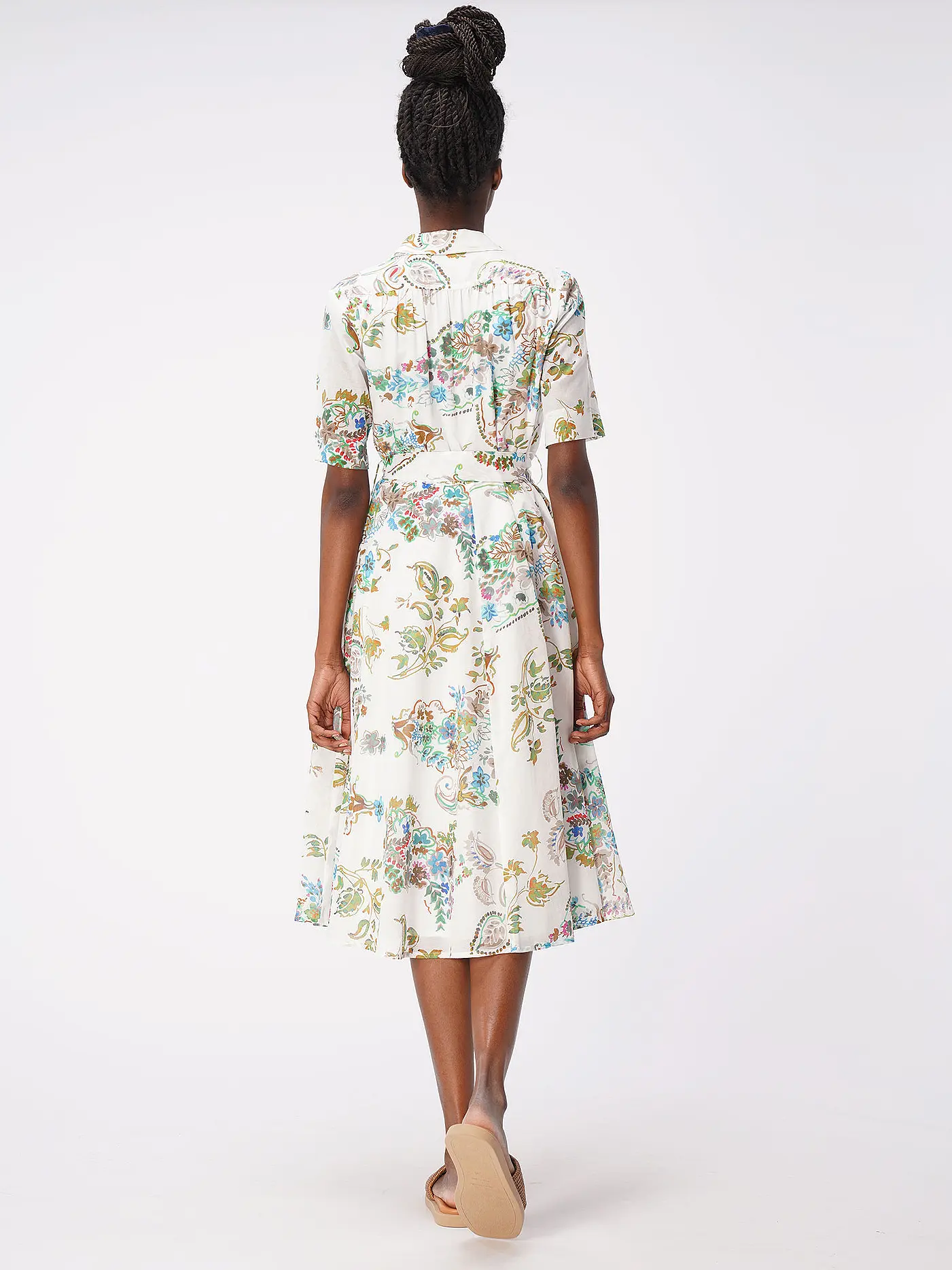 RIANI | Hemdblusenkleid | weiss