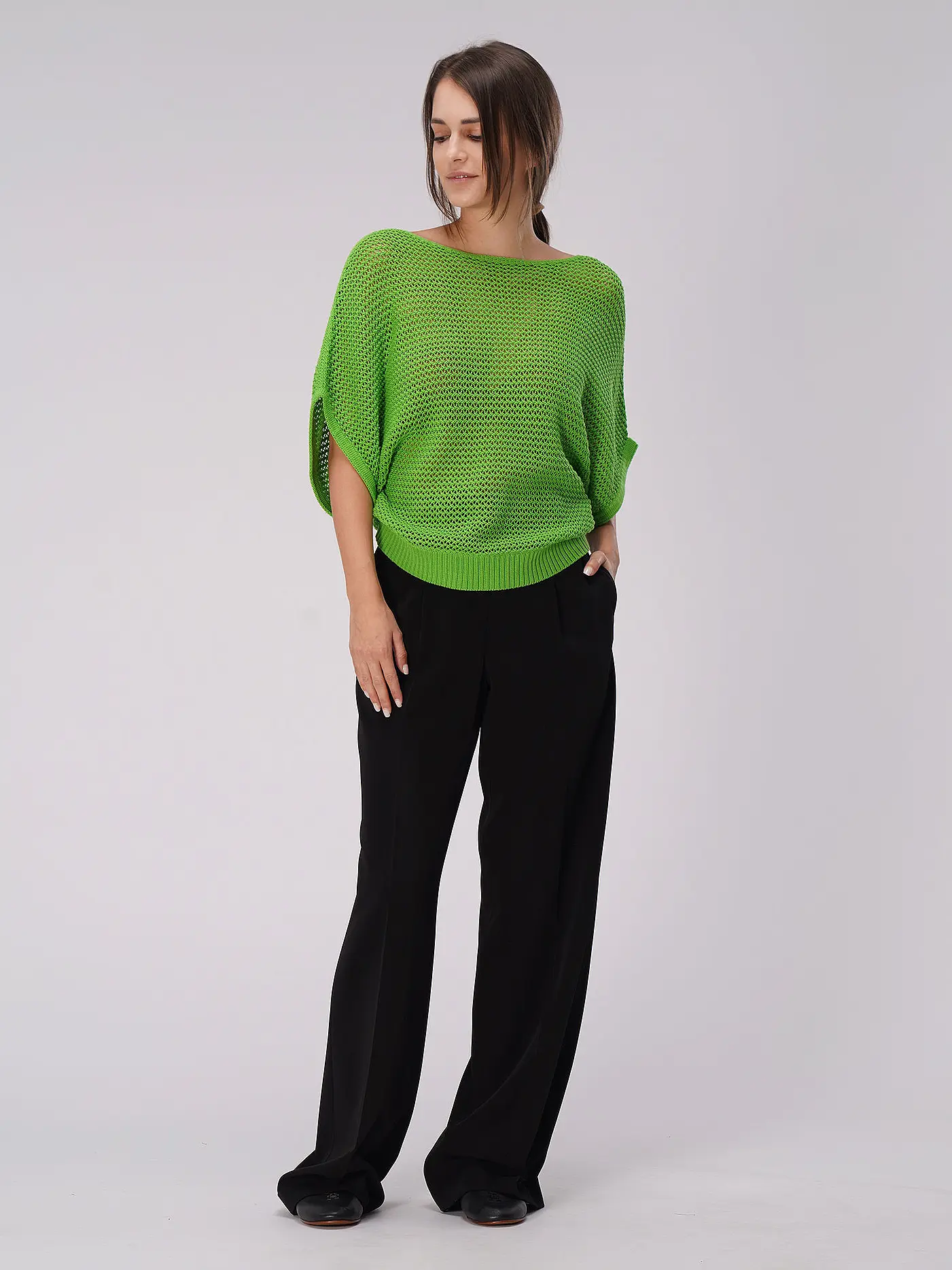 RIANI | Hose Wide Fit | schwarz