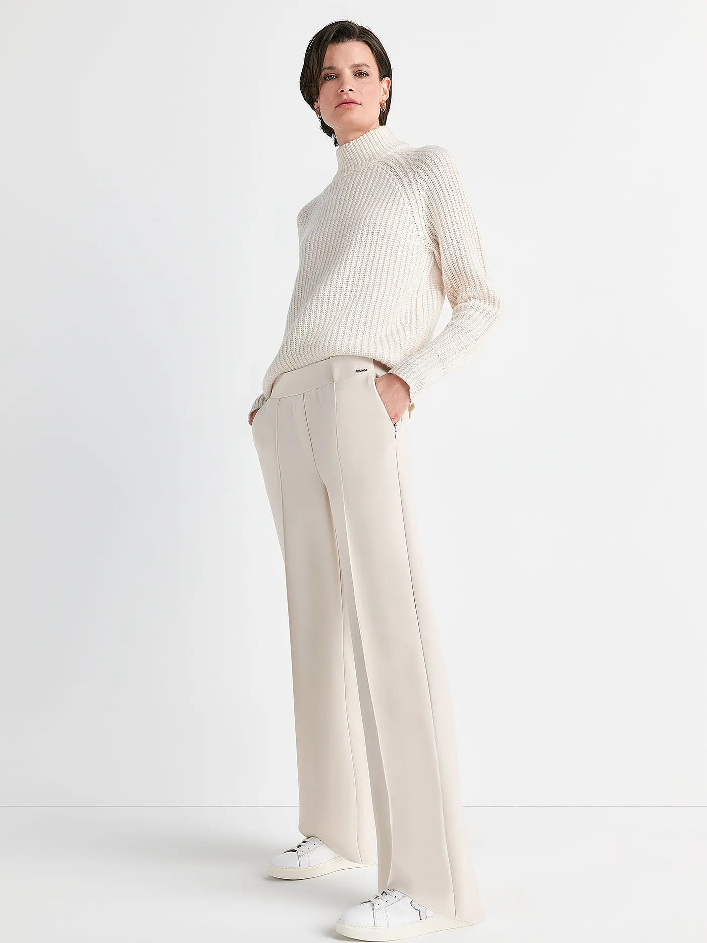 RIANI | Hose wide leg  | creme