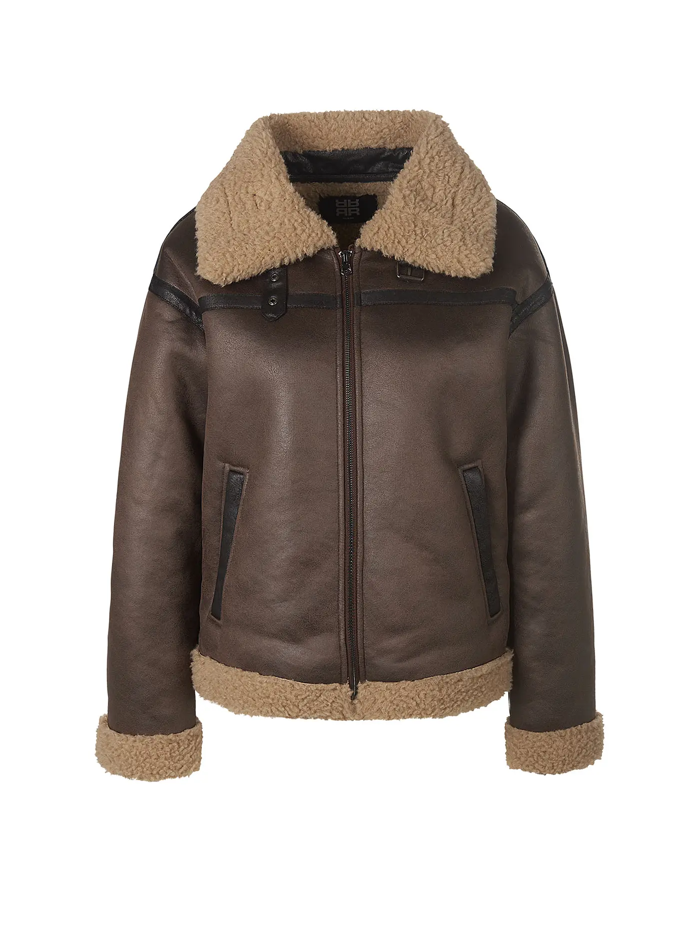 RIANI | Jacke in Lederoptik  | braun