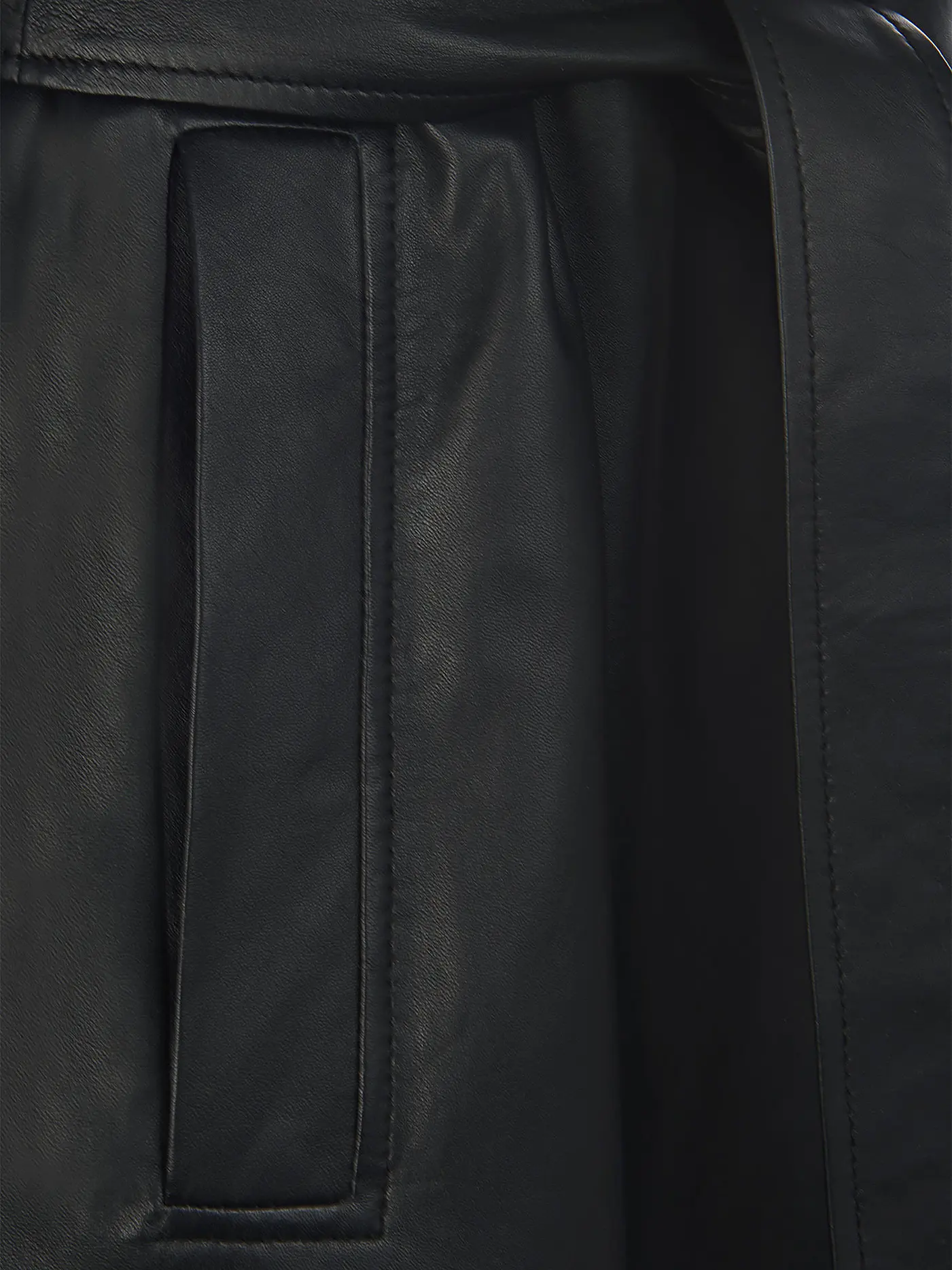 RIANI | Ledermantel | schwarz