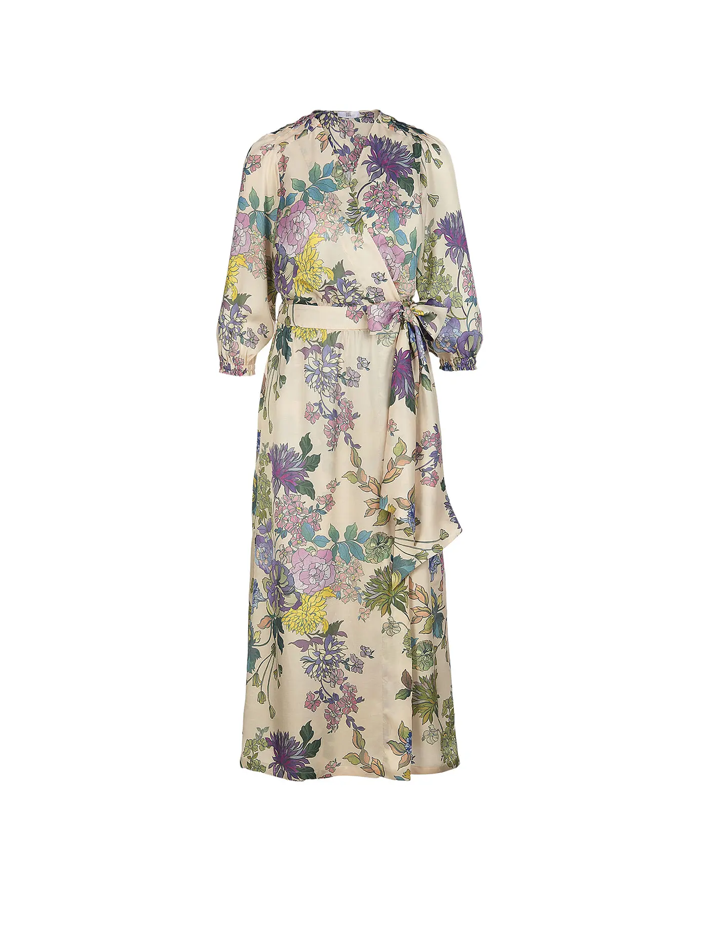 RIANI | Maxikleid in Wickeloptik  | beige