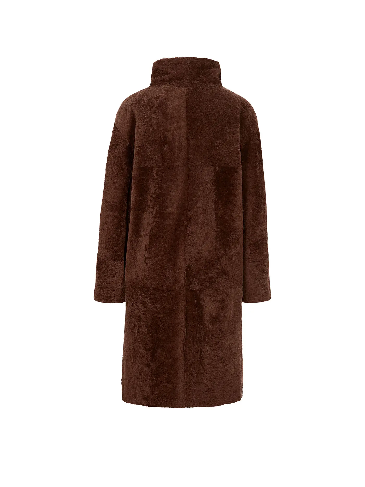 RIANI | Shearling Mantel  | braun