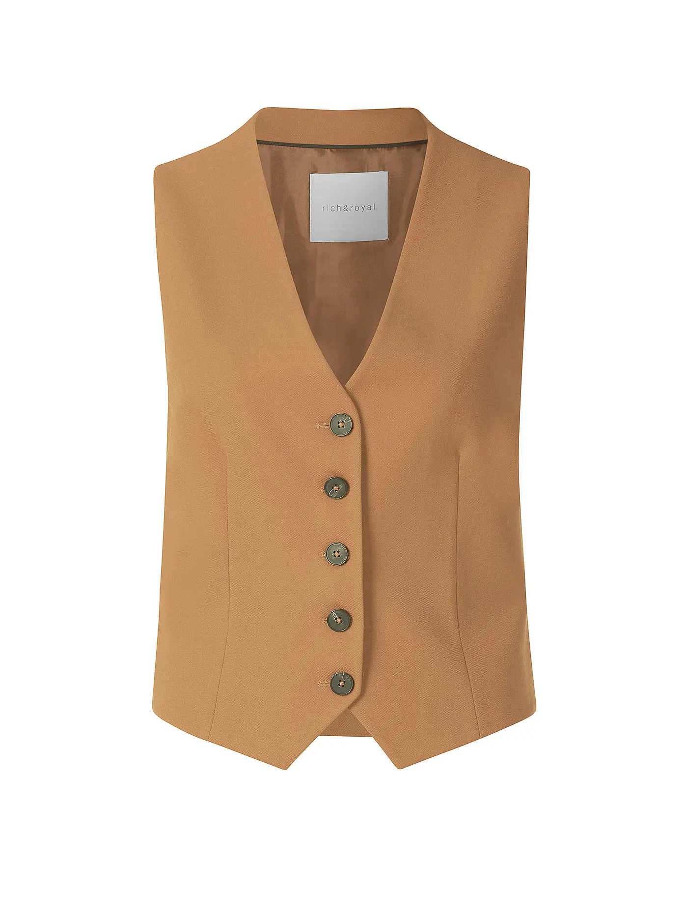 RICH & ROYAL | Anzugweste | camel