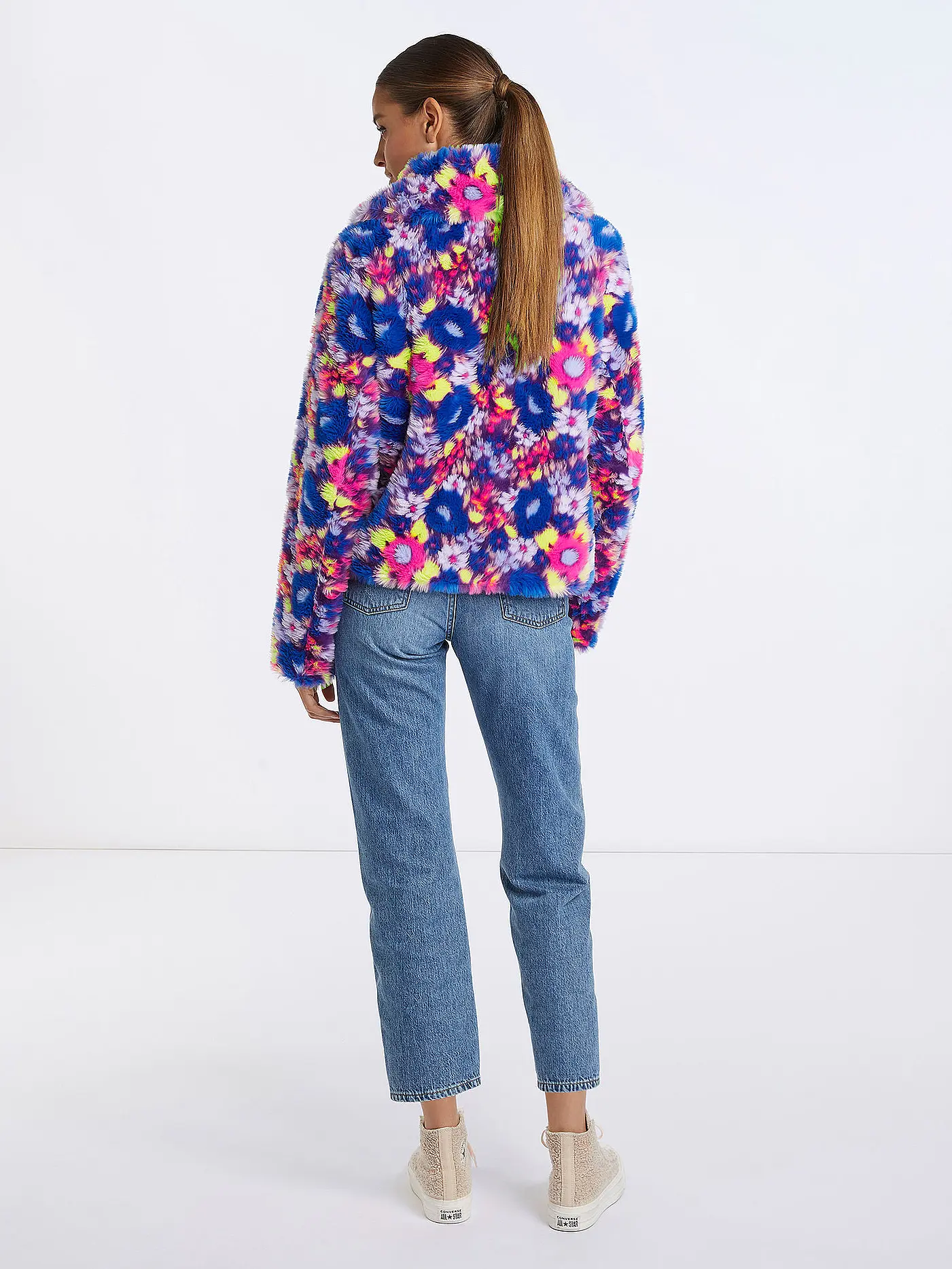 RICH & ROYAL | Jacke in Felloptik | bunt