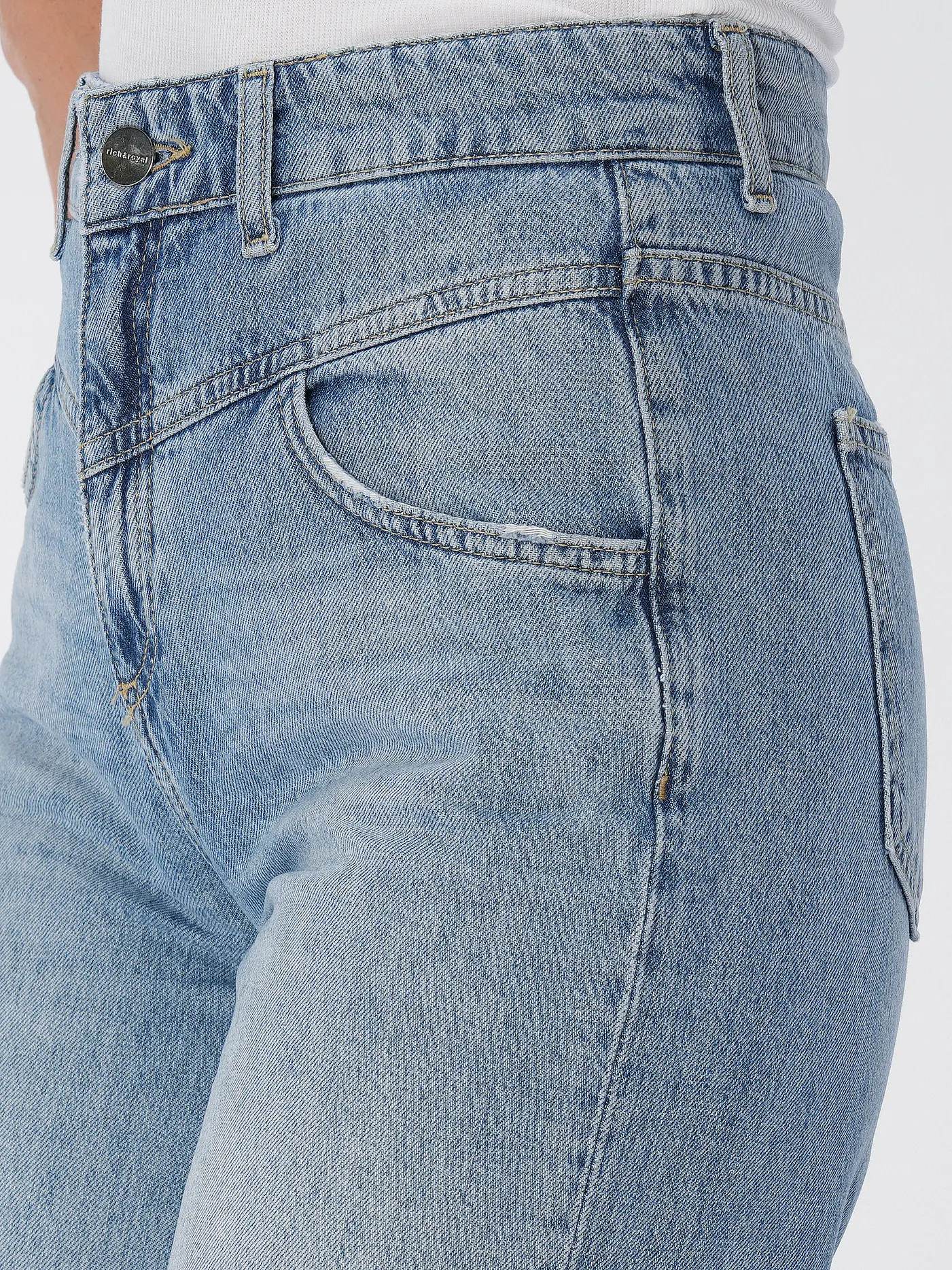 RICH & ROYAL | Jeans Flared Fit  | hellblau