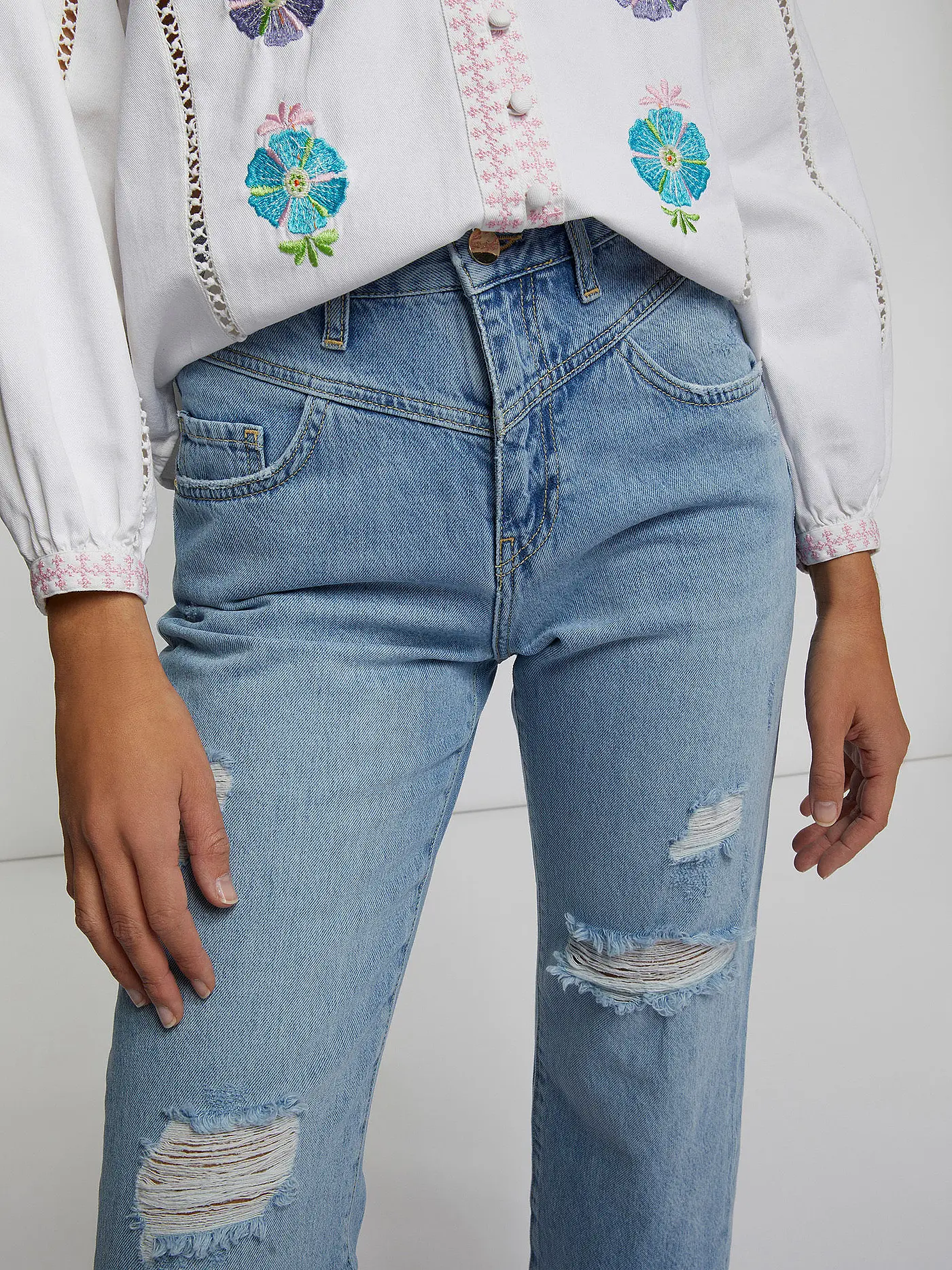 RICH & ROYAL | Jeans Straight Fit | blau