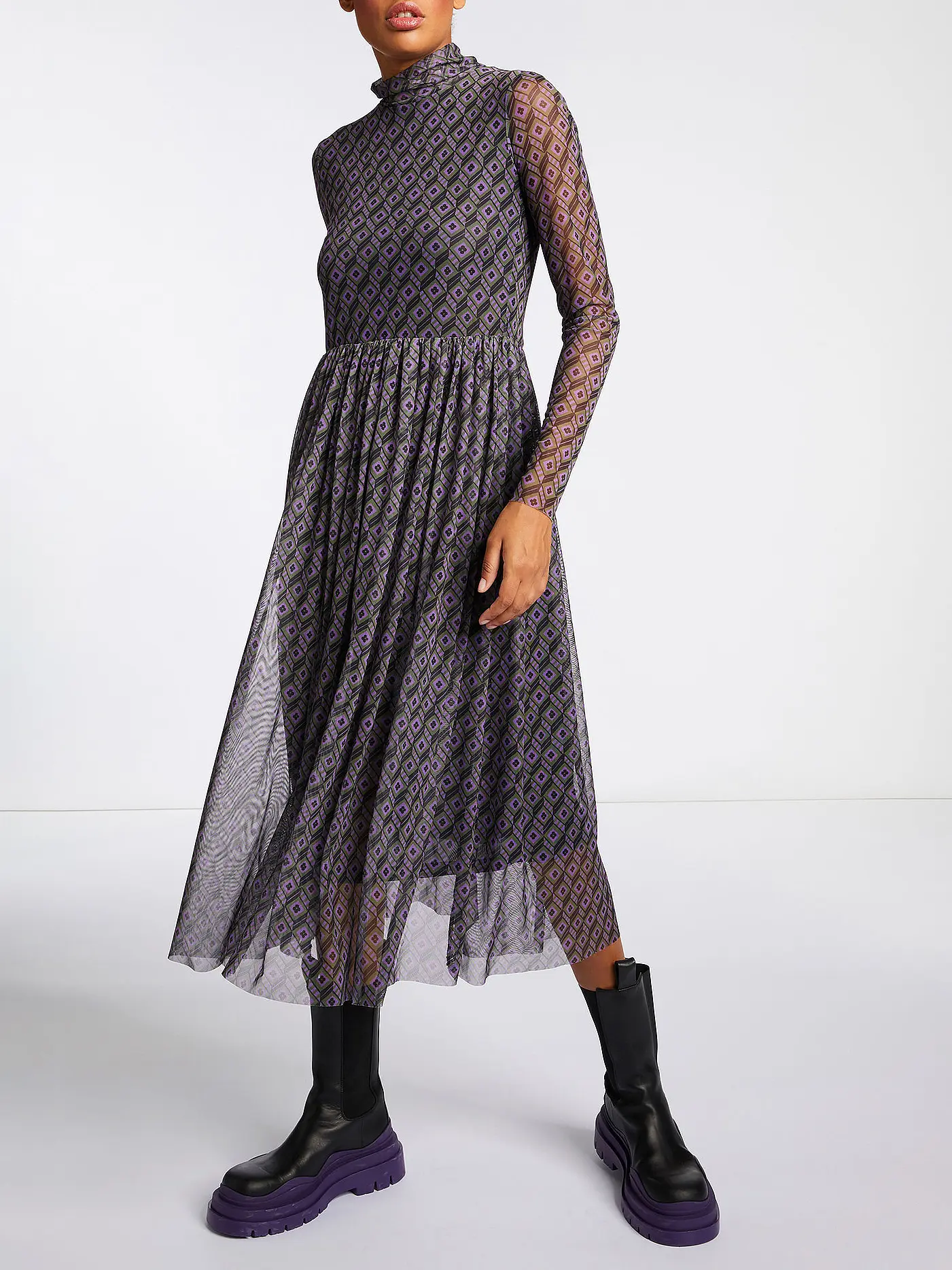 RICH & ROYAL | Kleid | lila