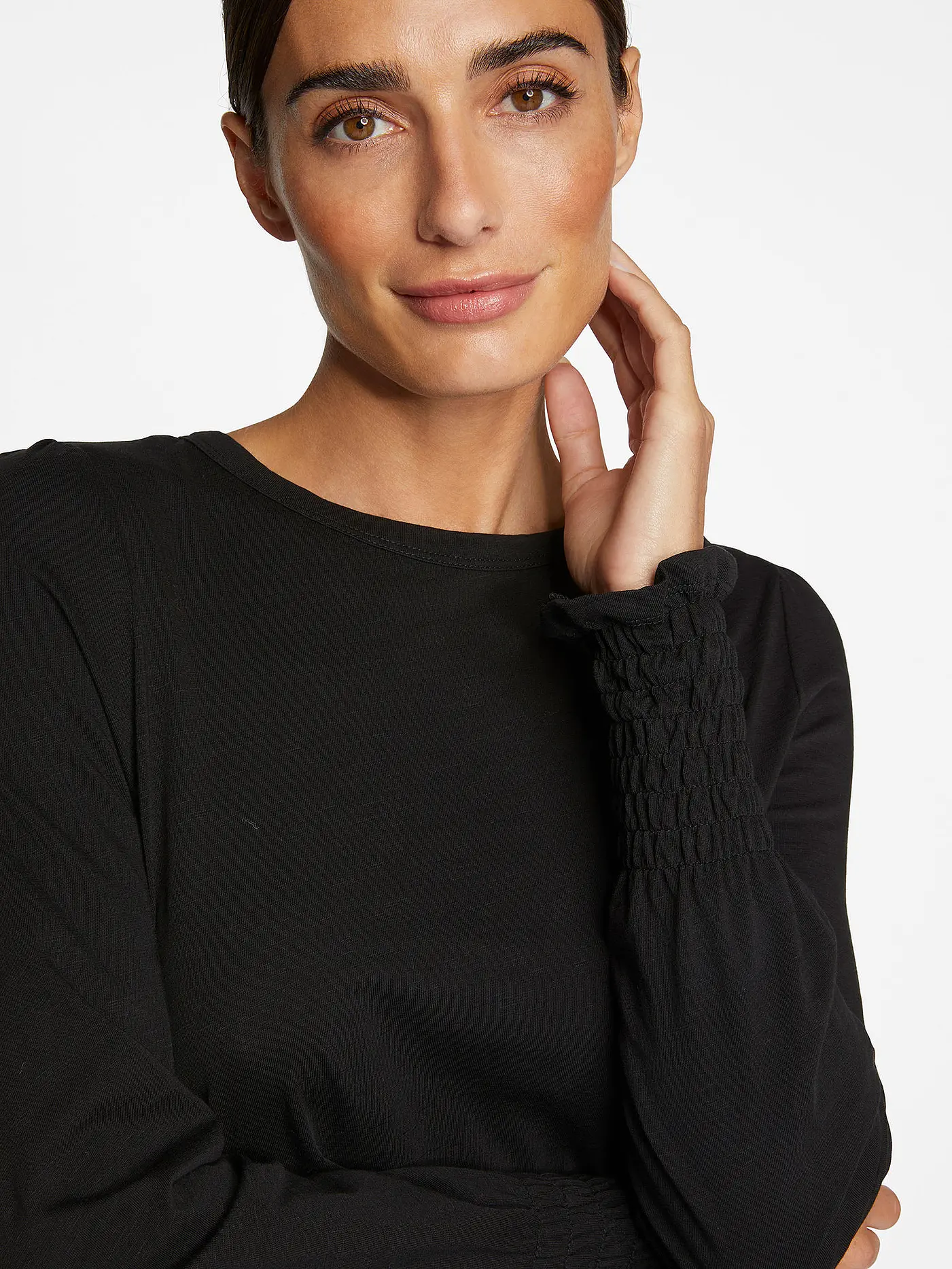 RICH & ROYAL | Langarmshirt | schwarz