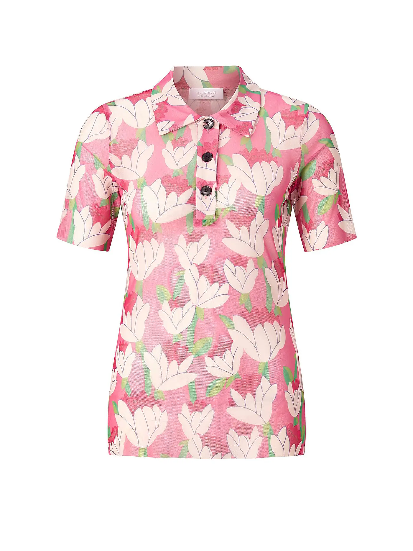 RICH & ROYAL | Poloshirt | rosa