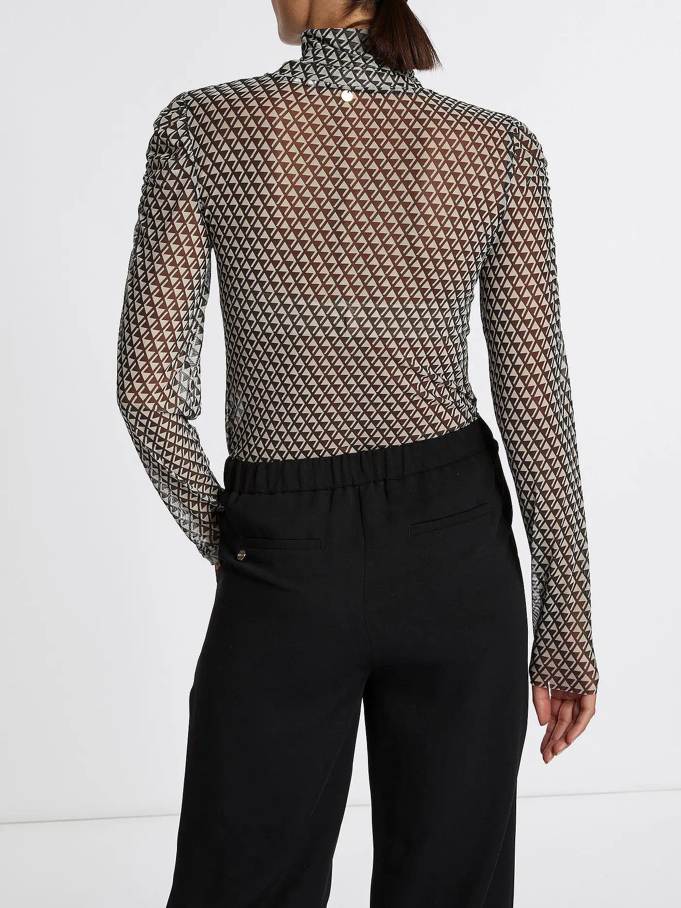 RICH & ROYAL | Rollkragenshirt | schwarz