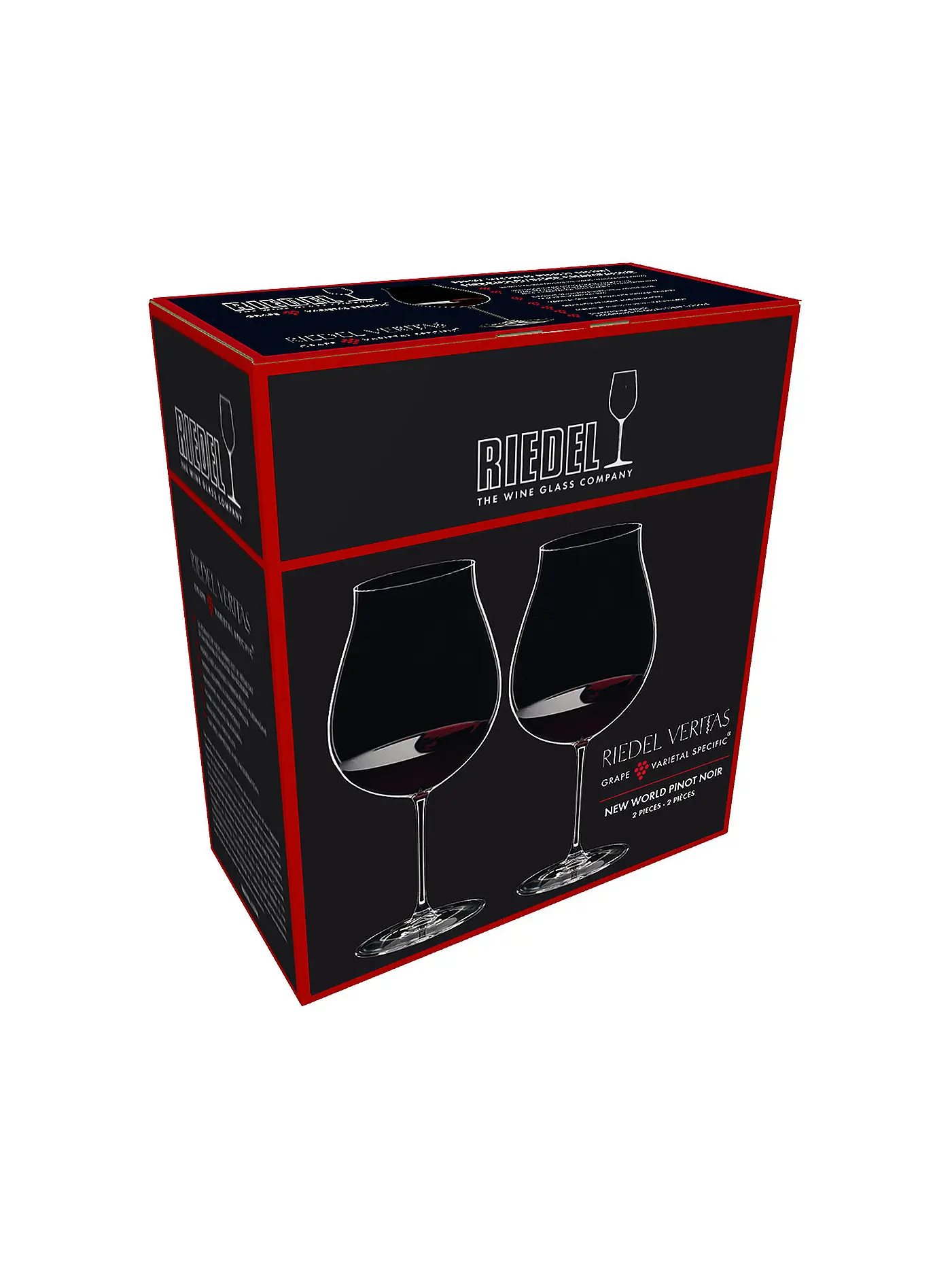 RIEDEL | Rotweinglas 2er Set VERITAS New World Pinot Noir 800ml | transparent