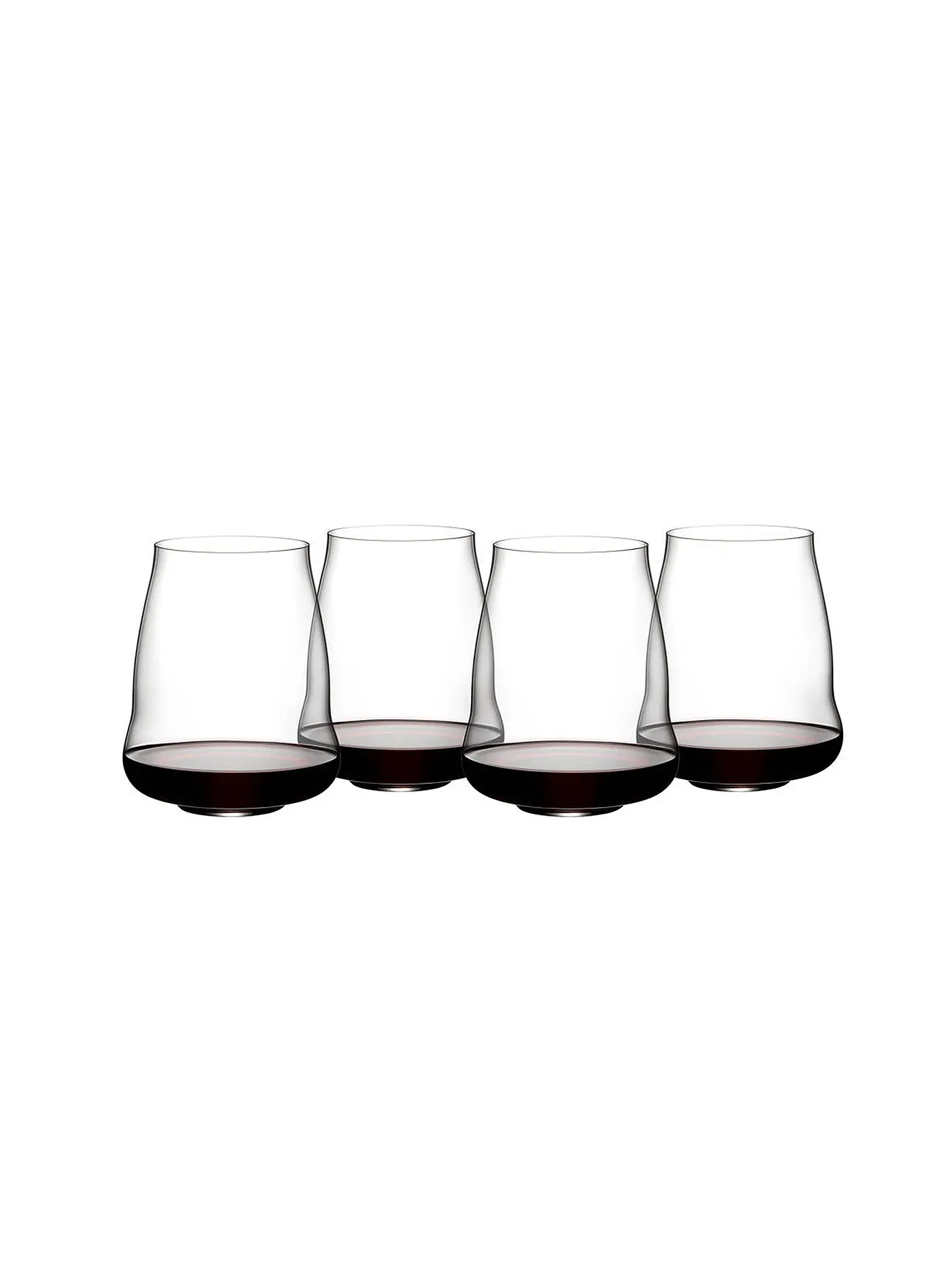 RIEDEL | Rotweinglas 4er Set STEMLESS WINGS Noir Nebbiolo | transparent