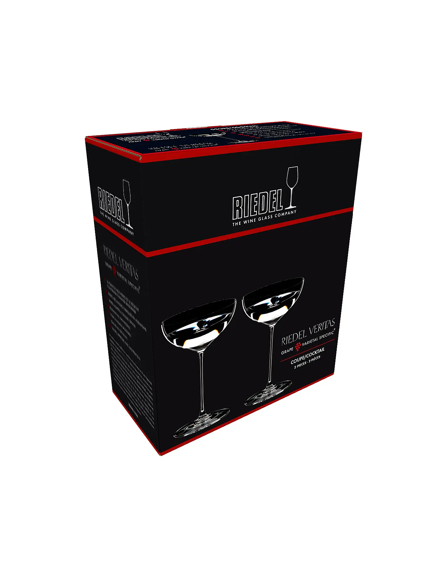 RIEDEL | Sektglas Sektschale/Cocktail 2er Set VERITAS 240ml | transparent