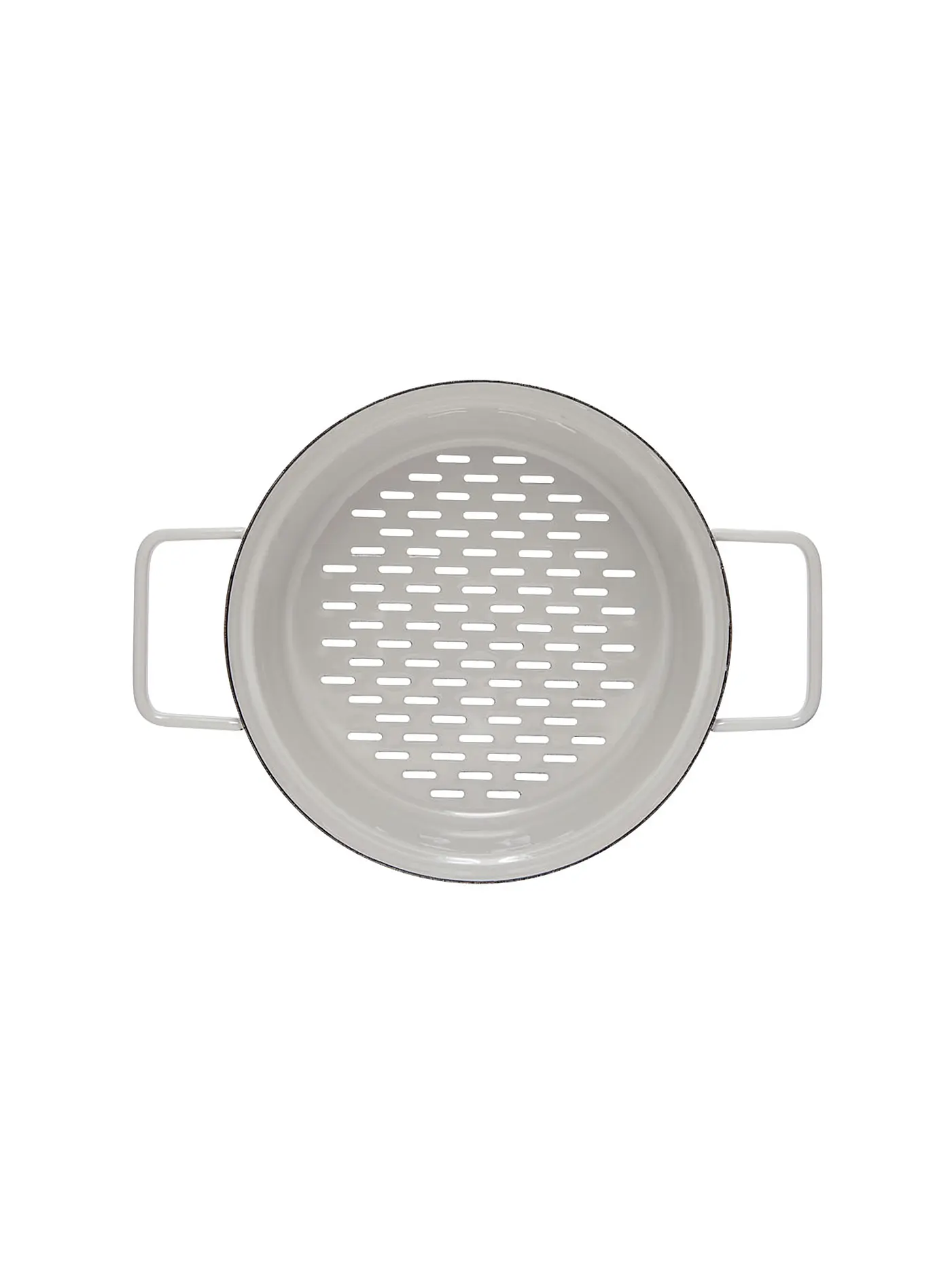 RIESS | Emaille Dünsteinsatz "Aromapot - Truehomewear" 20cm | grau