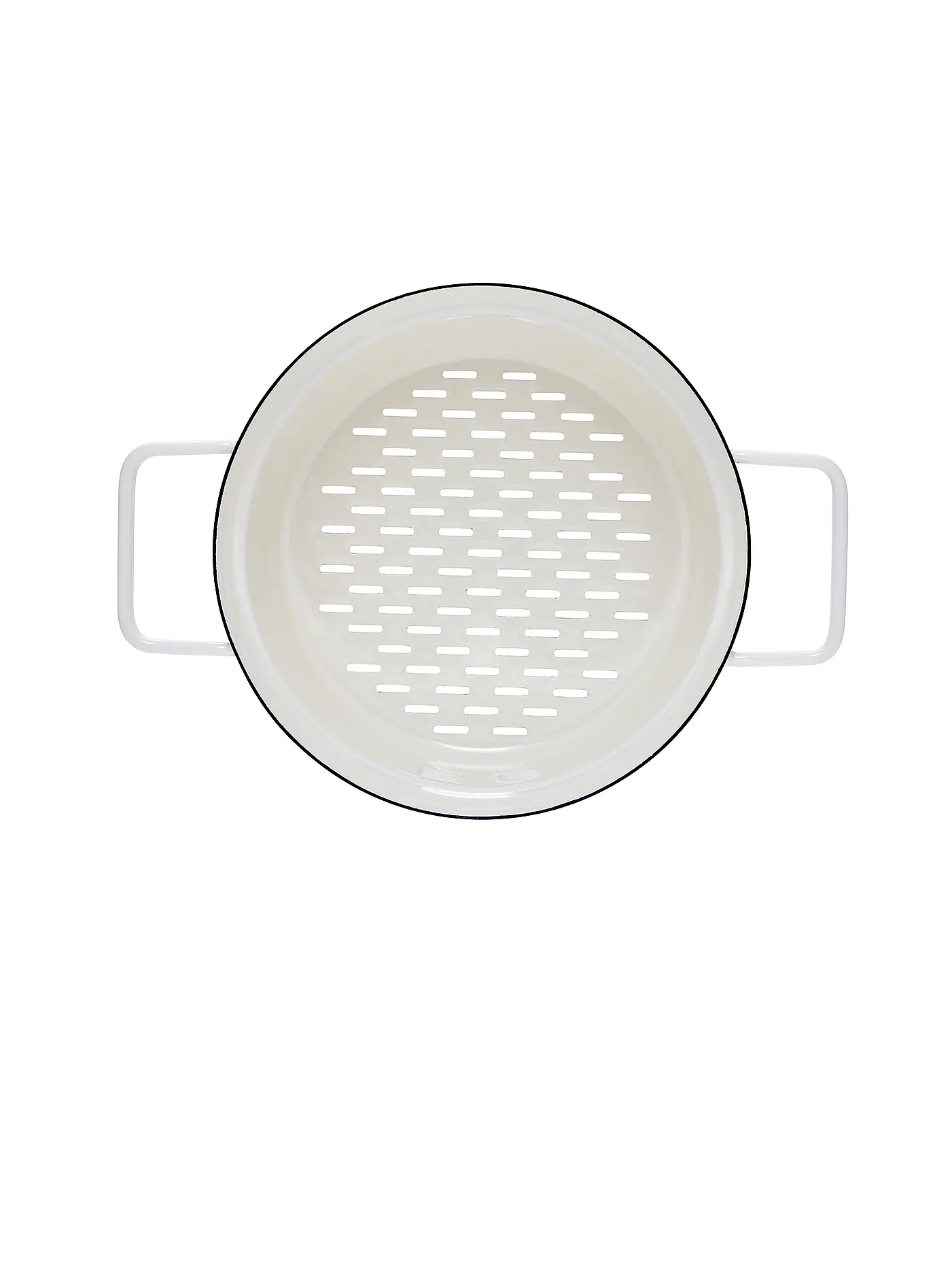 RIESS | Emaille Dünsteinsatz "Aromapot - Truehomewear" 20cm | weiss