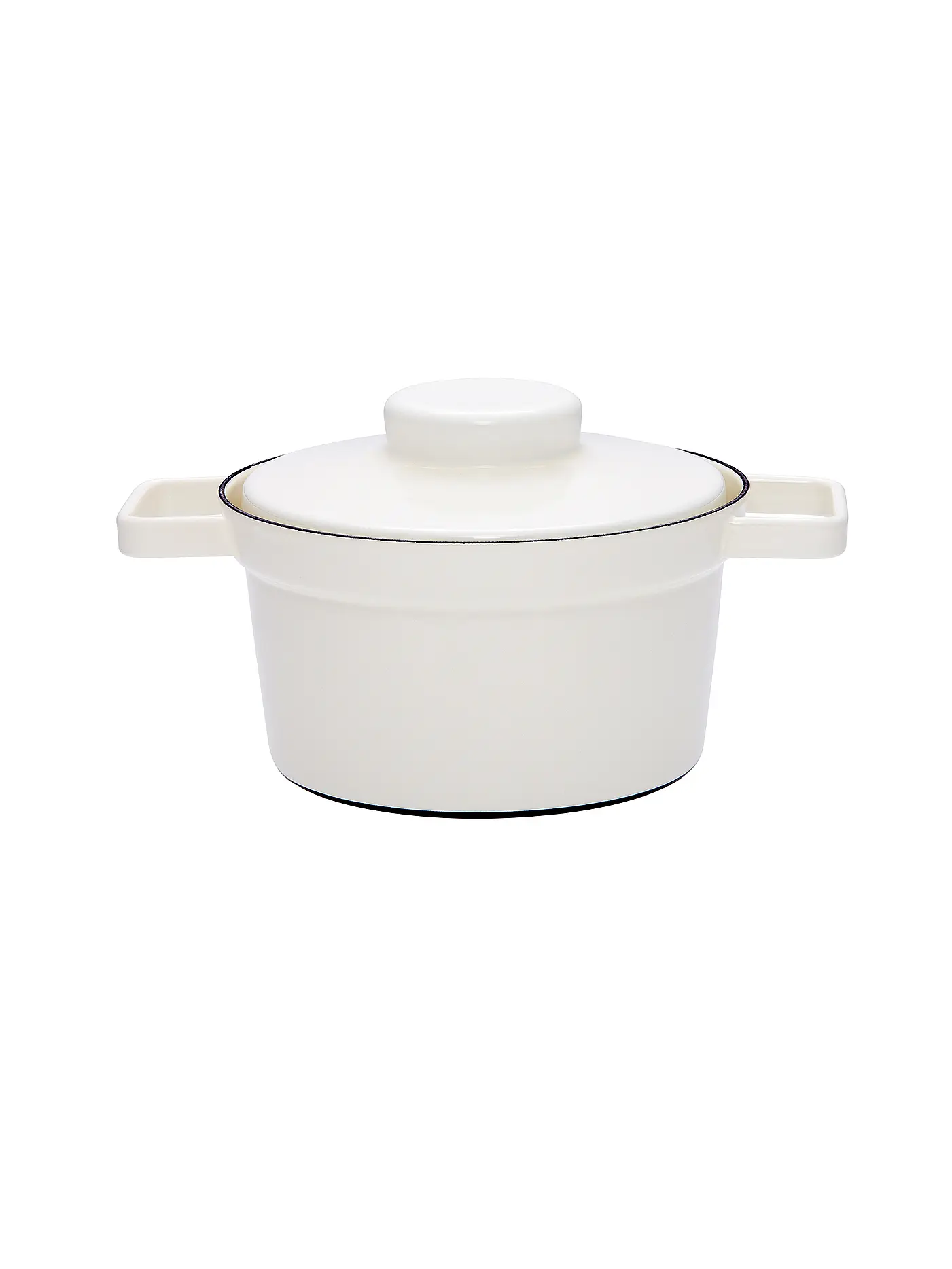 RIESS | Emaille Topf mit Deckel "Aromapot - Truehomeware" 20cm 1,75l | weiss