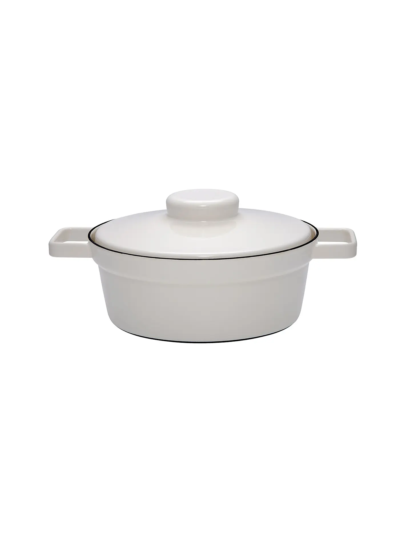 RIESS | Emaille Kasserolle mit Deckel "Aromapot - Truehomeware" 24cm 2l | grau