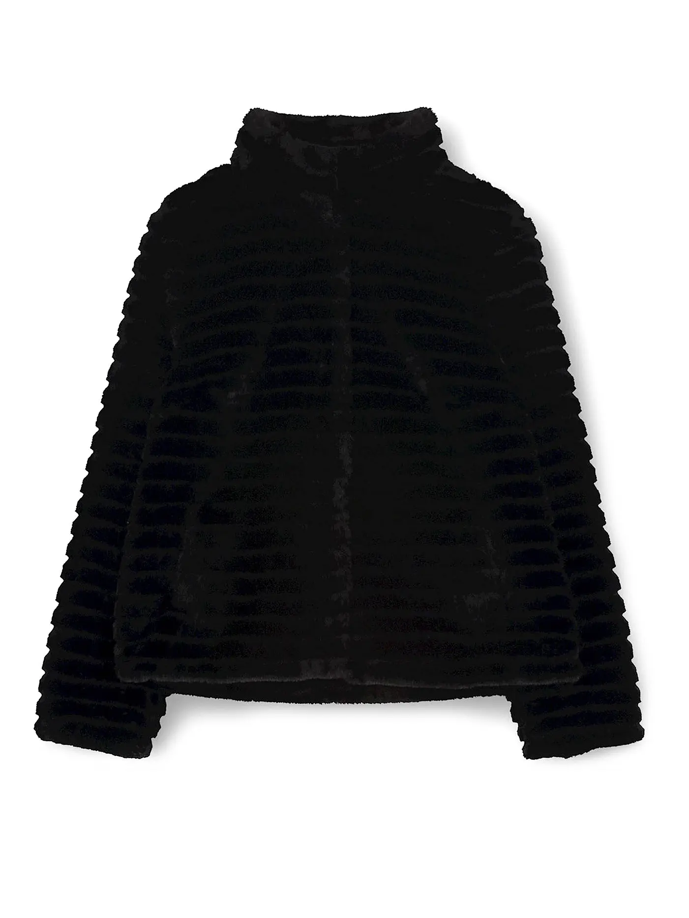 RINO&PELLE | Jacke in Felloptik DAVOR | schwarz