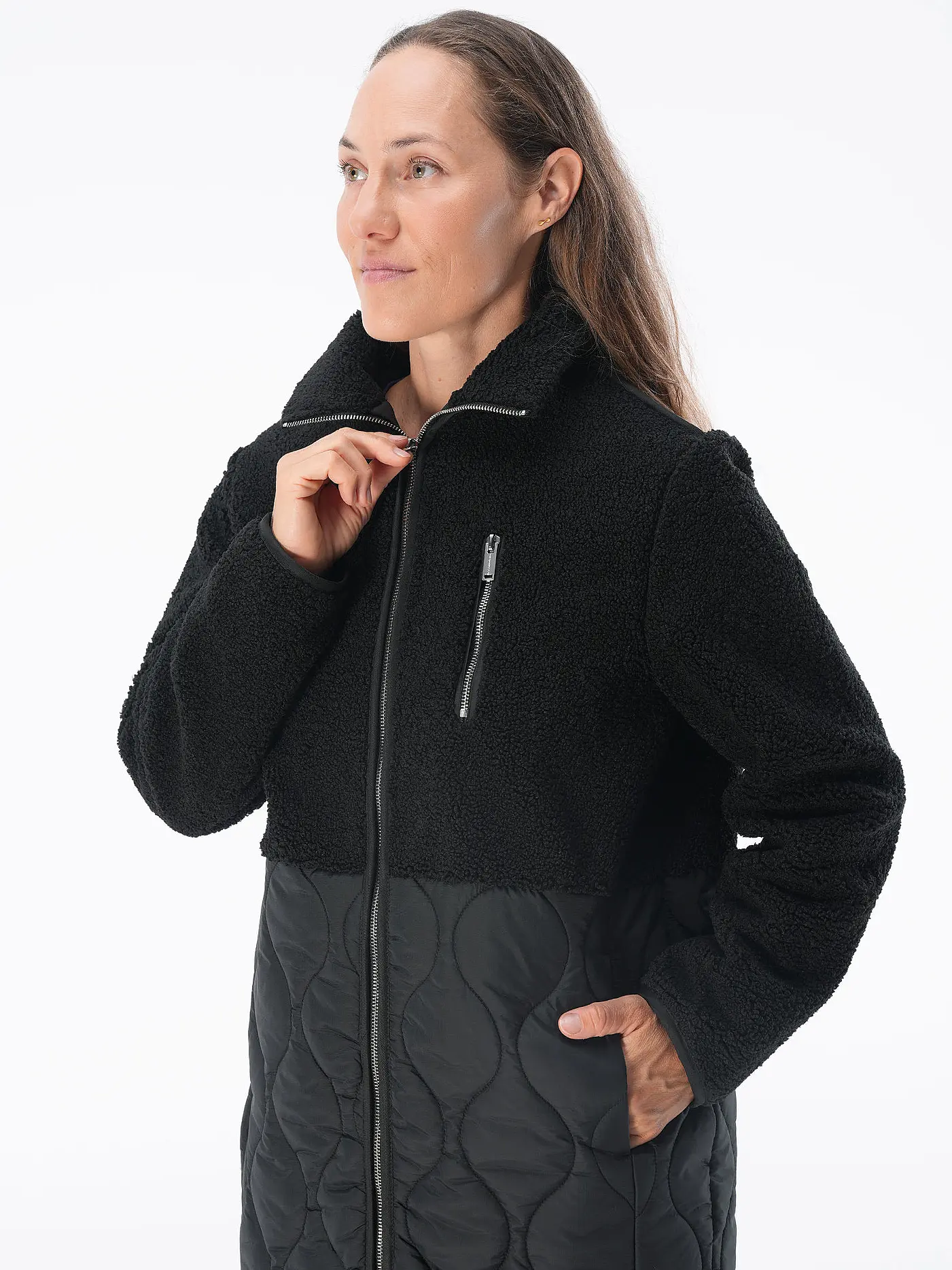 RINO&PELLE | Jacke in Felloptik JUR | schwarz