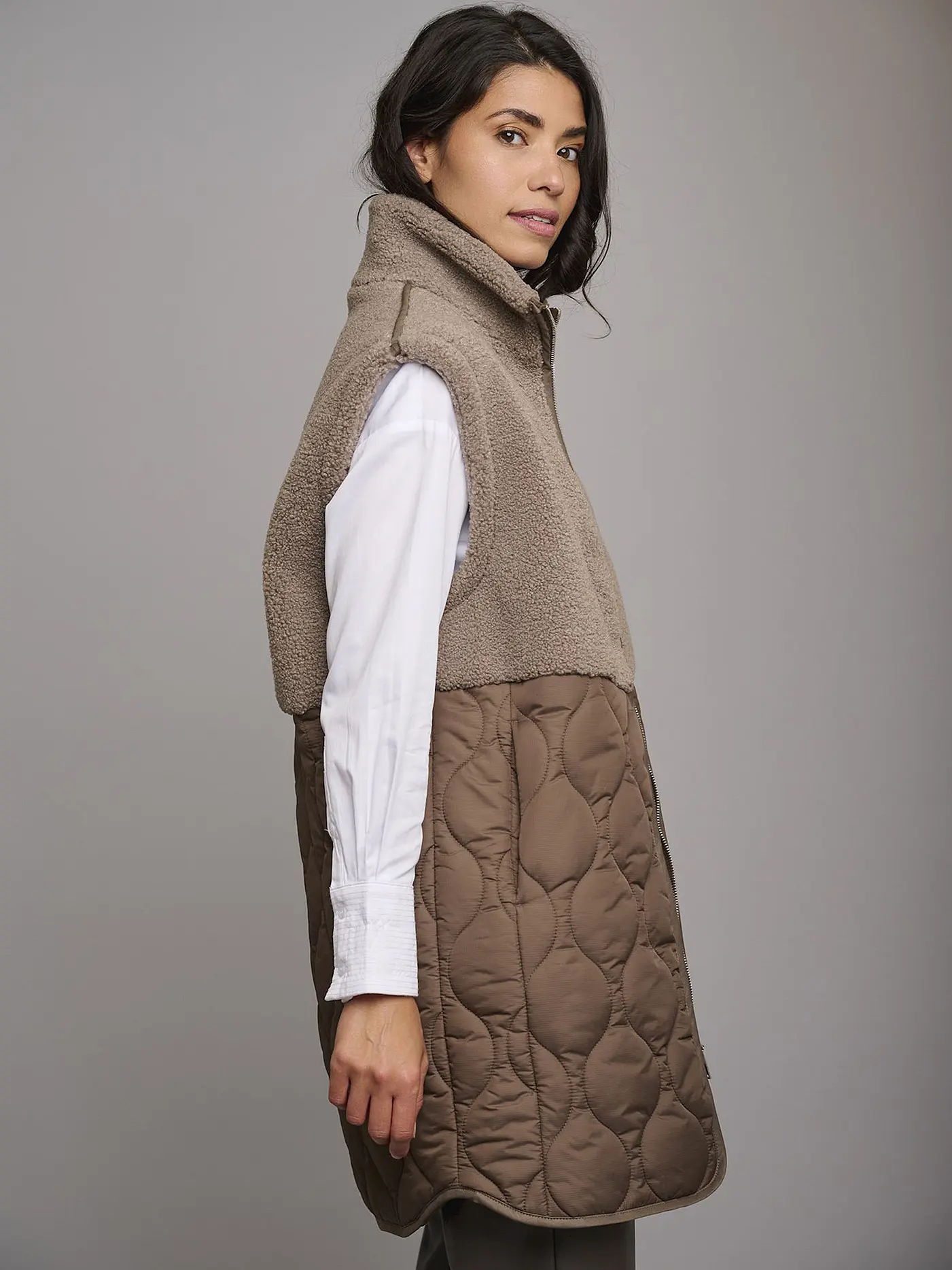 RINO&PELLE | Steppgilet JANNE | braun