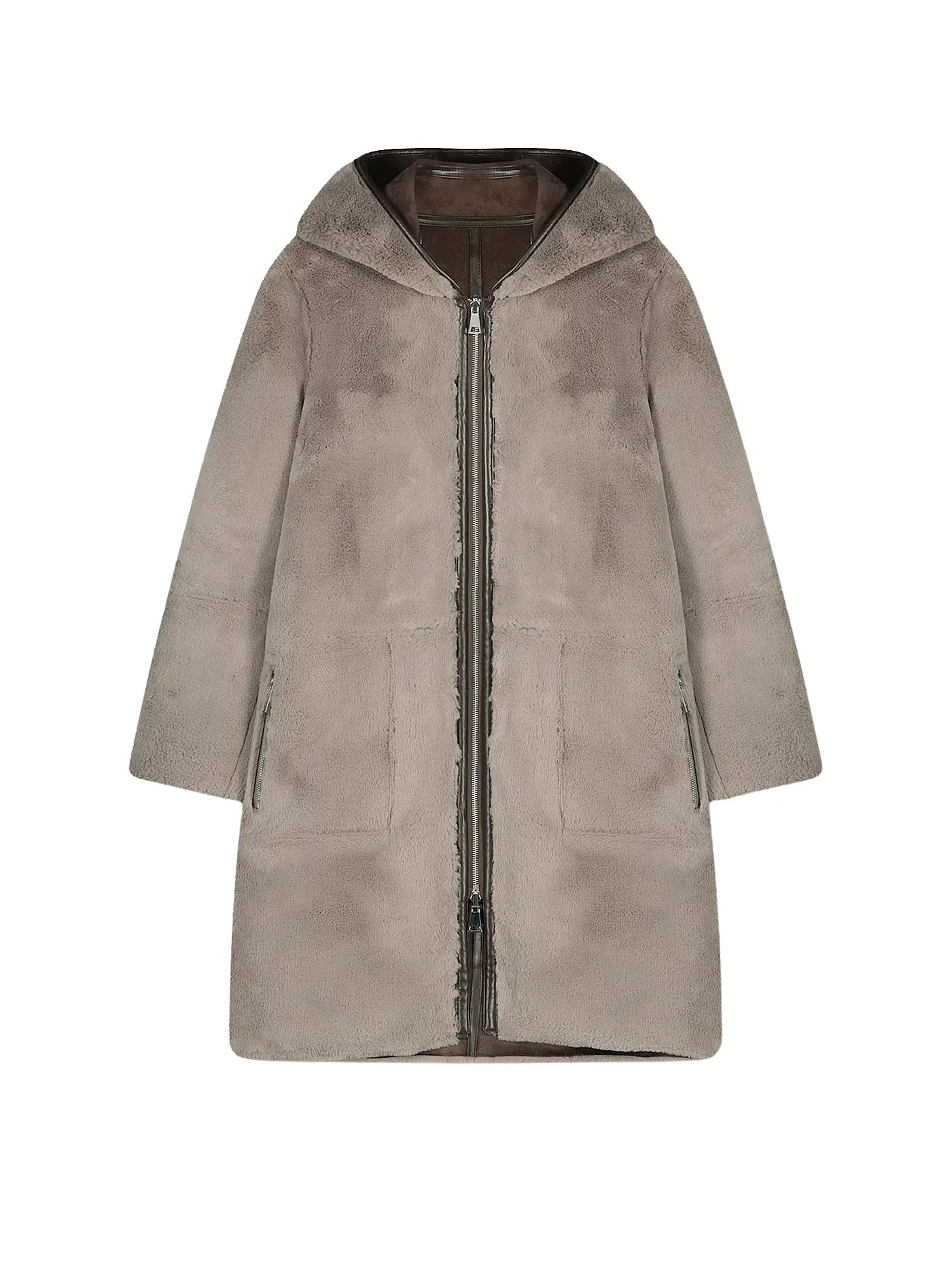 RINO&PELLE | Wendemantel in Felloptik OVA | braun