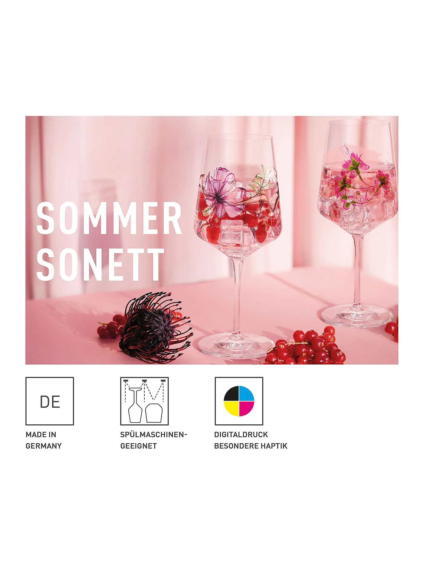 RITZENHOFF | Aperitifglas 2er SetSommersonett Doro von Artur Hakobyan 2022  | rosa
