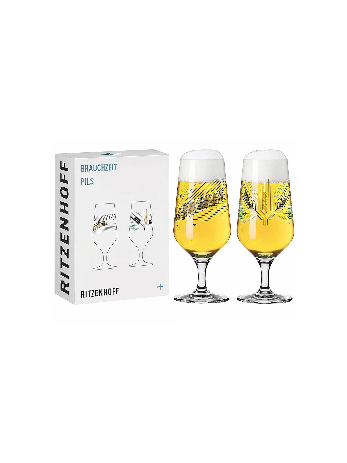 RITZENHOFF | Bierglas 2er Set Brauchzeit Andreas Preis 2022 | bunt