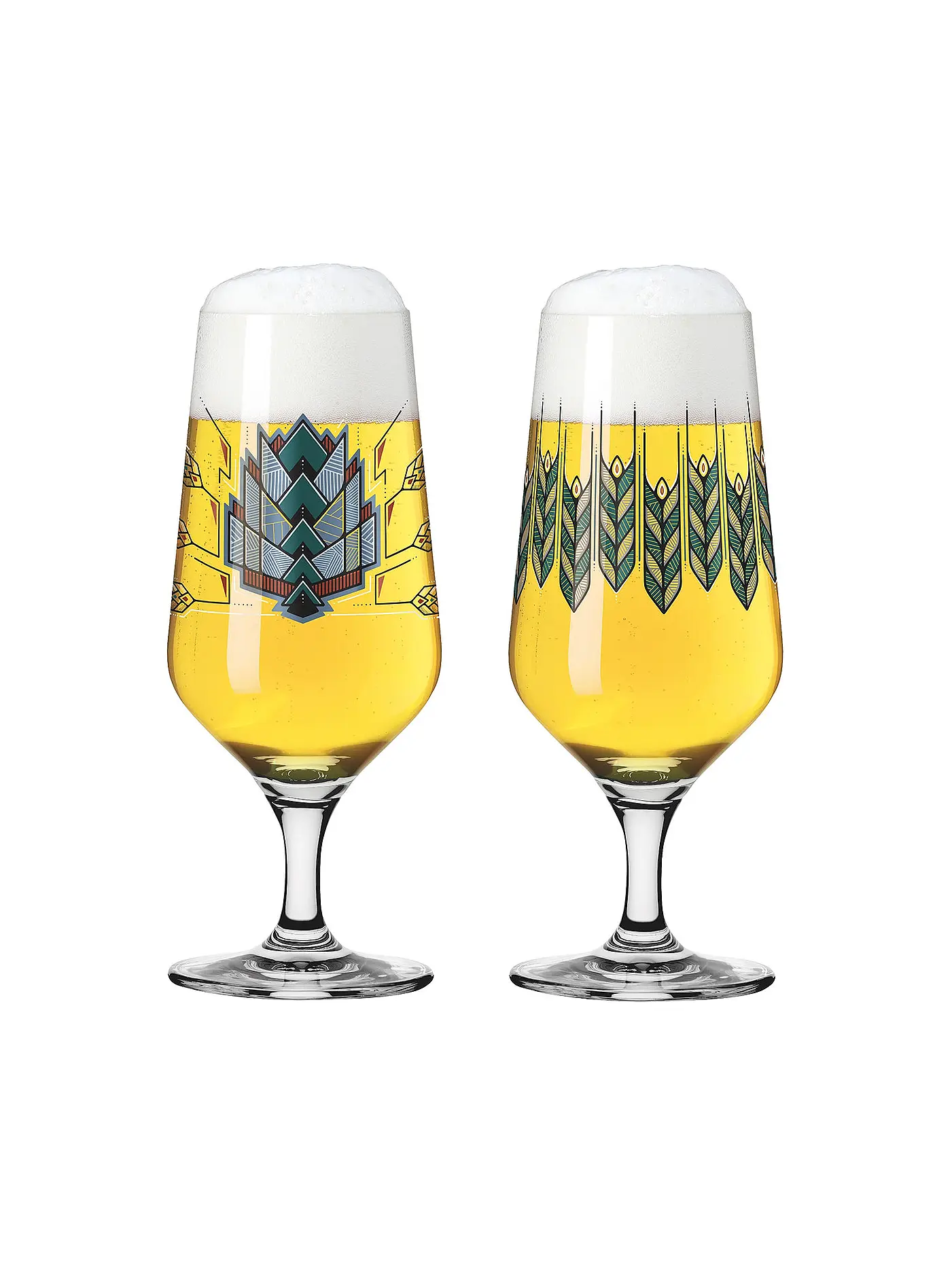 RITZENHOFF | Bierglas 2er Set Brauchzeit Andreas Preis 2023 | hellblau