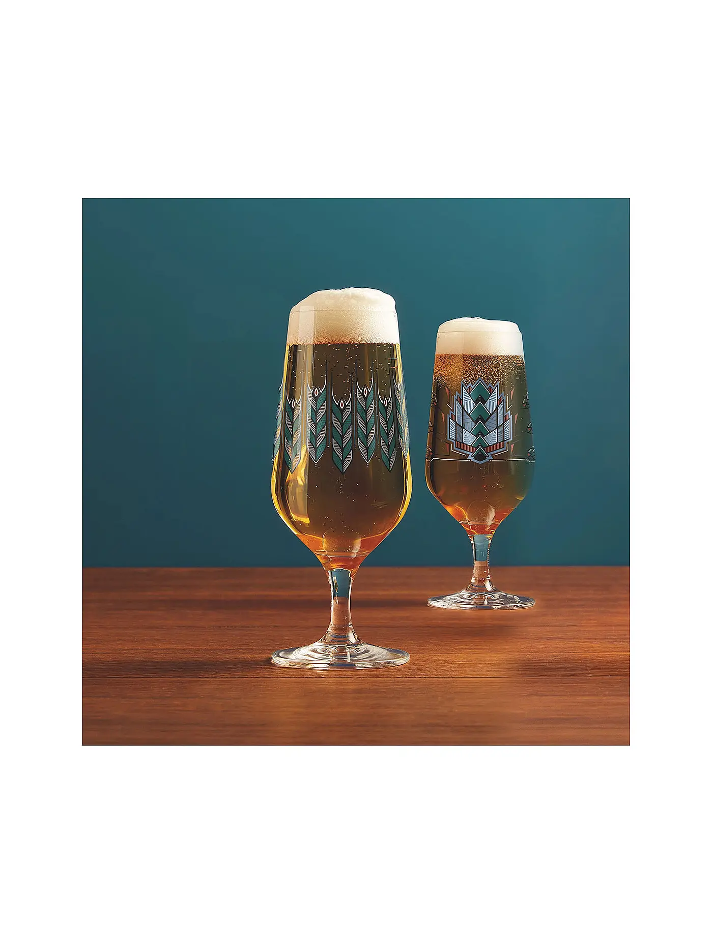 RITZENHOFF | Bierglas 2er Set Brauchzeit Andreas Preis 2023 | hellblau