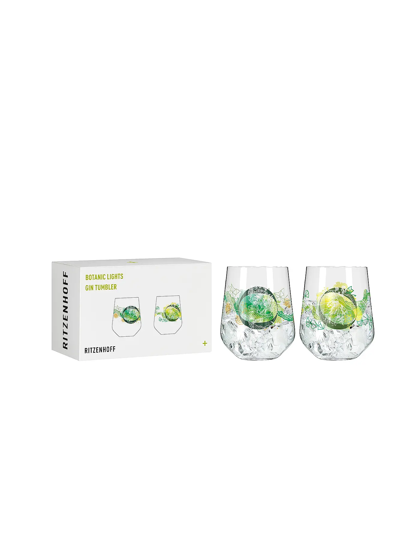 RITZENHOFF | Botanic Lights Gin Tumbler 2er #1 Heike Zuschke | bunt