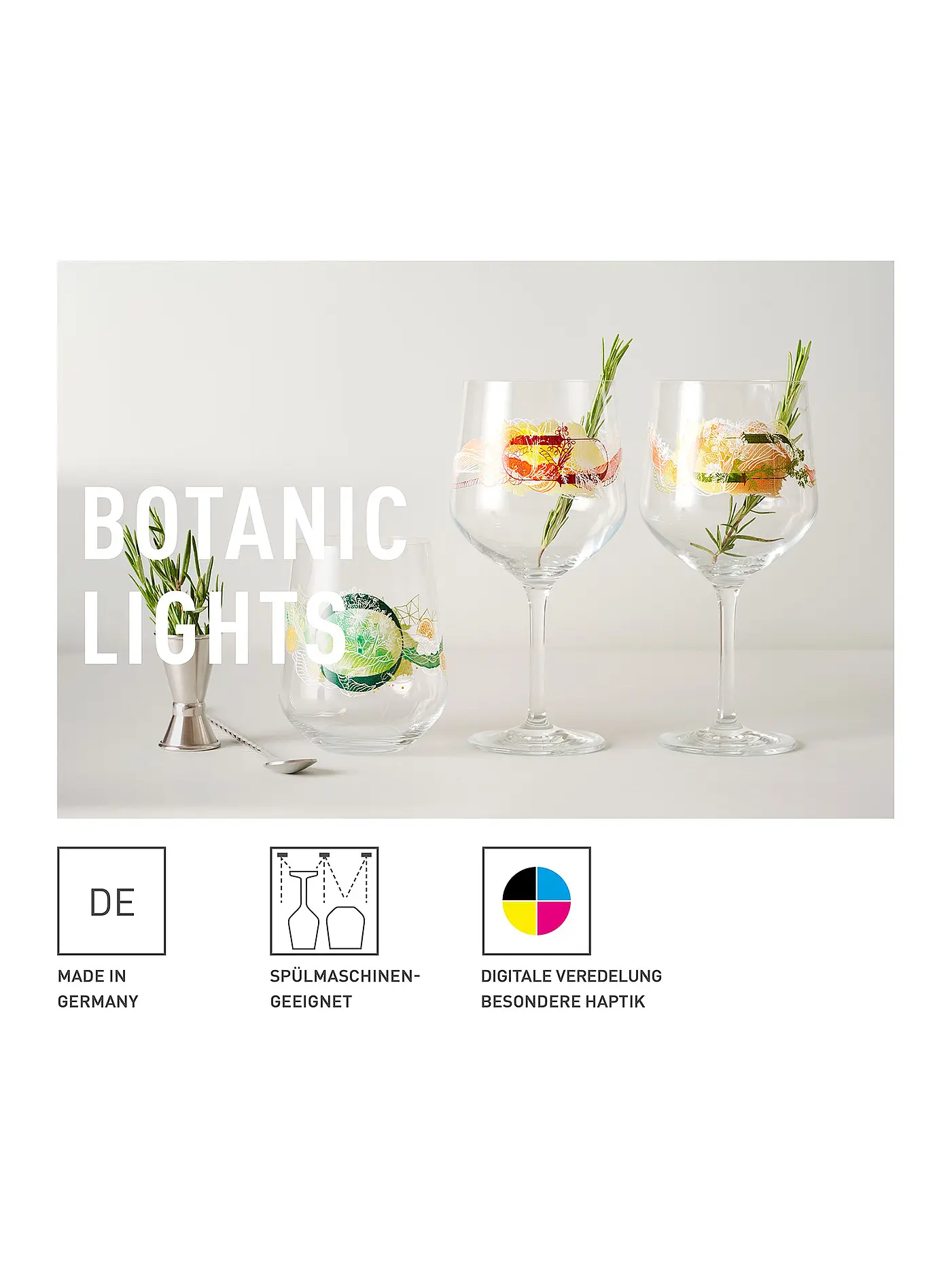 RITZENHOFF | Botanic Lights Gin Tumbler 2er #1 Heike Zuschke | bunt