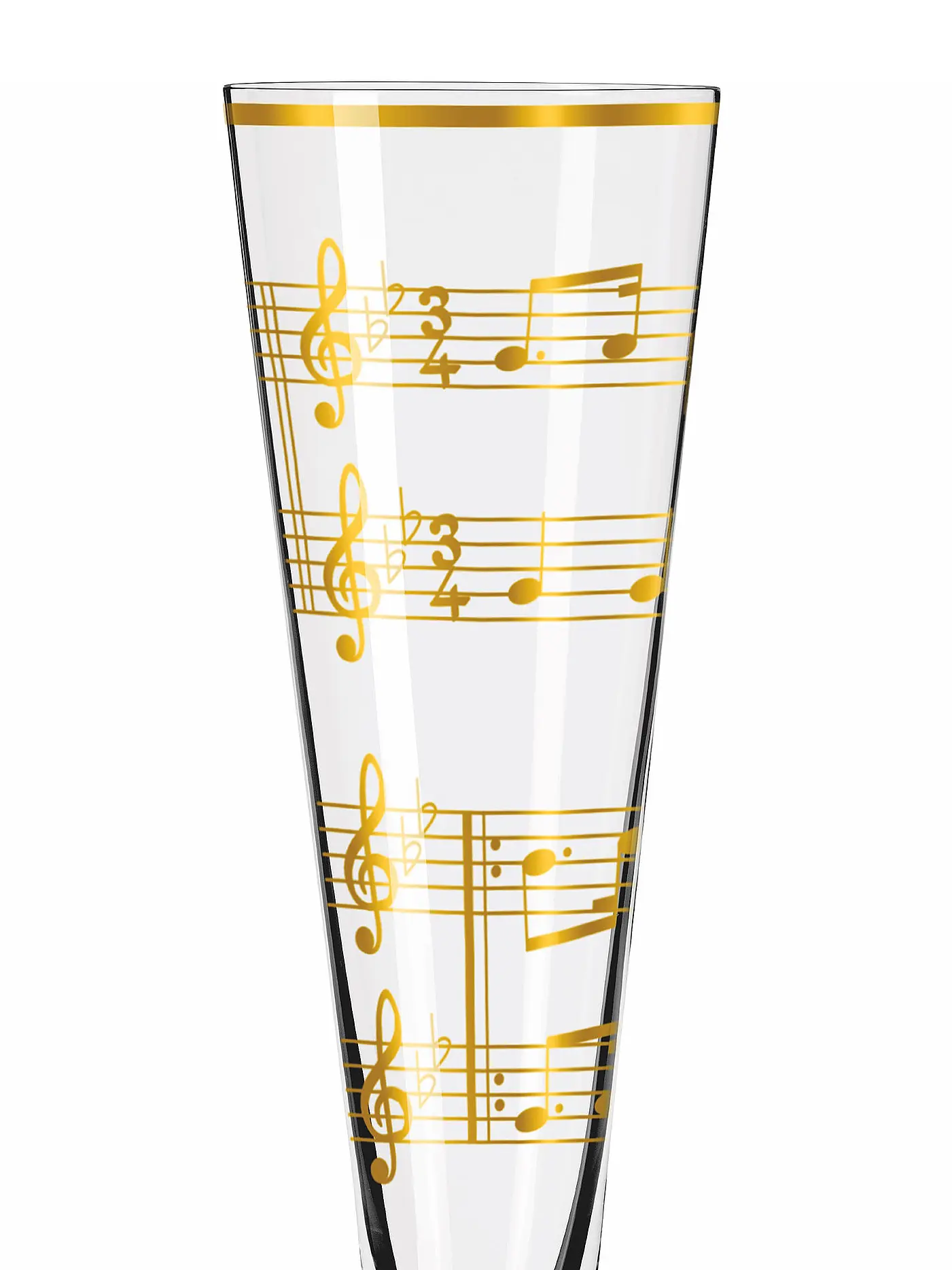 RITZENHOFF | Champagnerglas 2-er Set Goldnacht Champus #23 Nathalie Jean, Rurik Mahlberg 2023 | gold