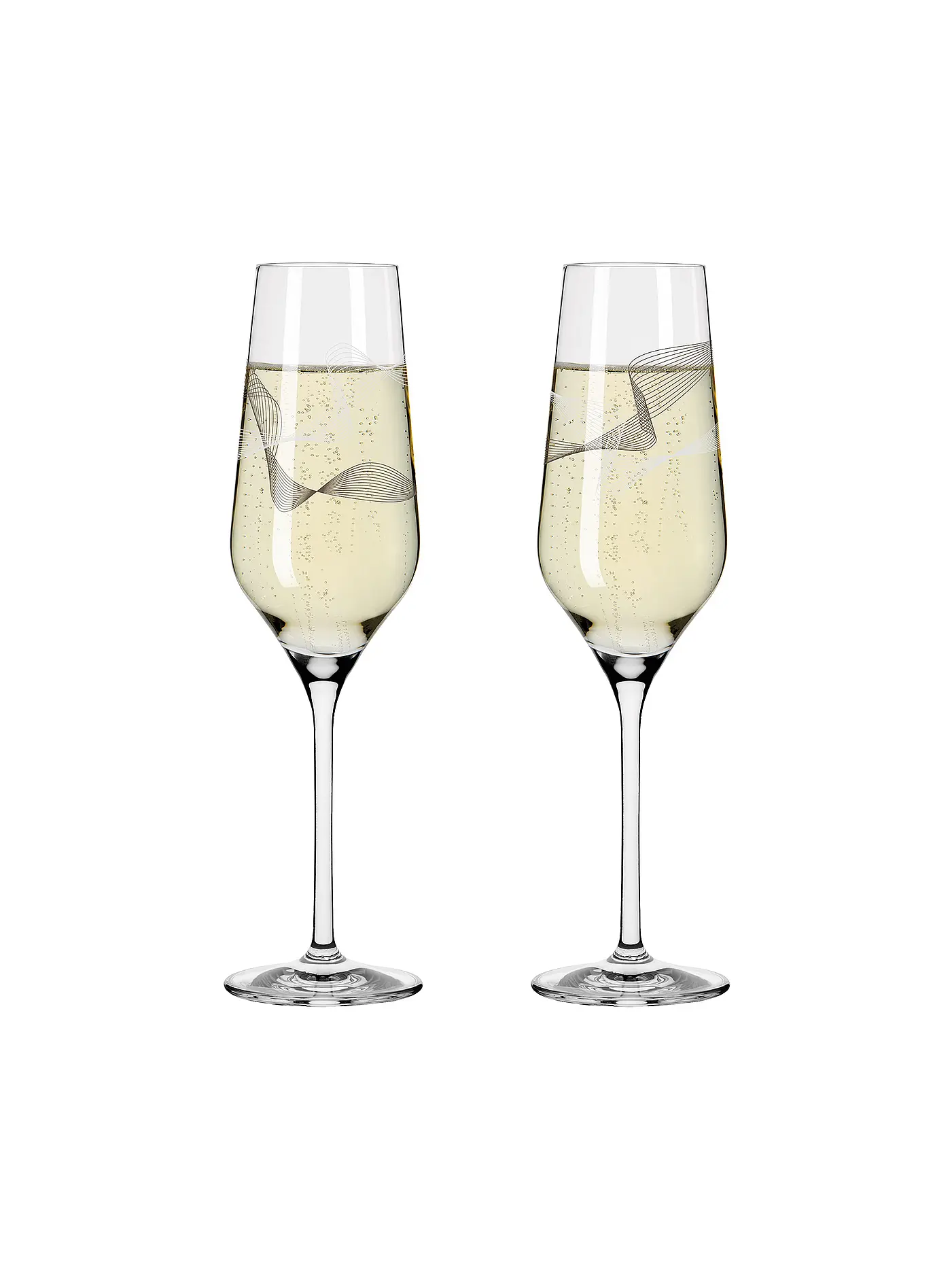 RITZENHOFF | Champagnerglas 2er Set Kristallwind Romi Bohnenberg 2021 | rosa