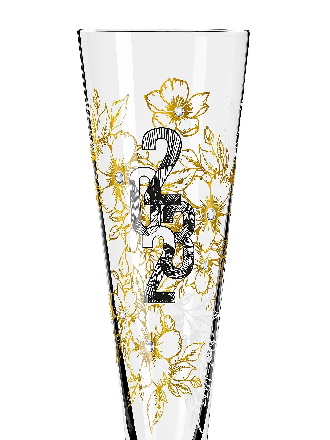 RITZENHOFF | Champagnerglas Brillantnacht 2023 Celebration | gold