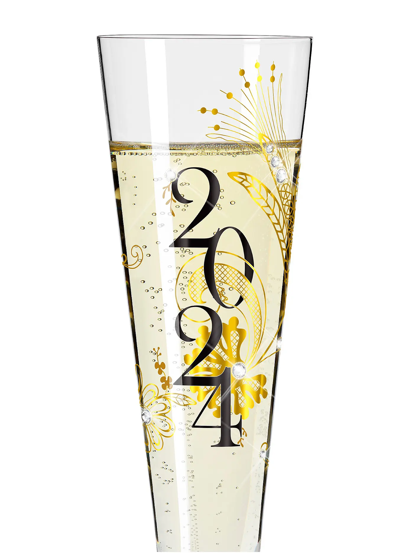 RITZENHOFF | Champagnerglas Brillantnacht Champus Ana Vasconcelos 2023 | gold