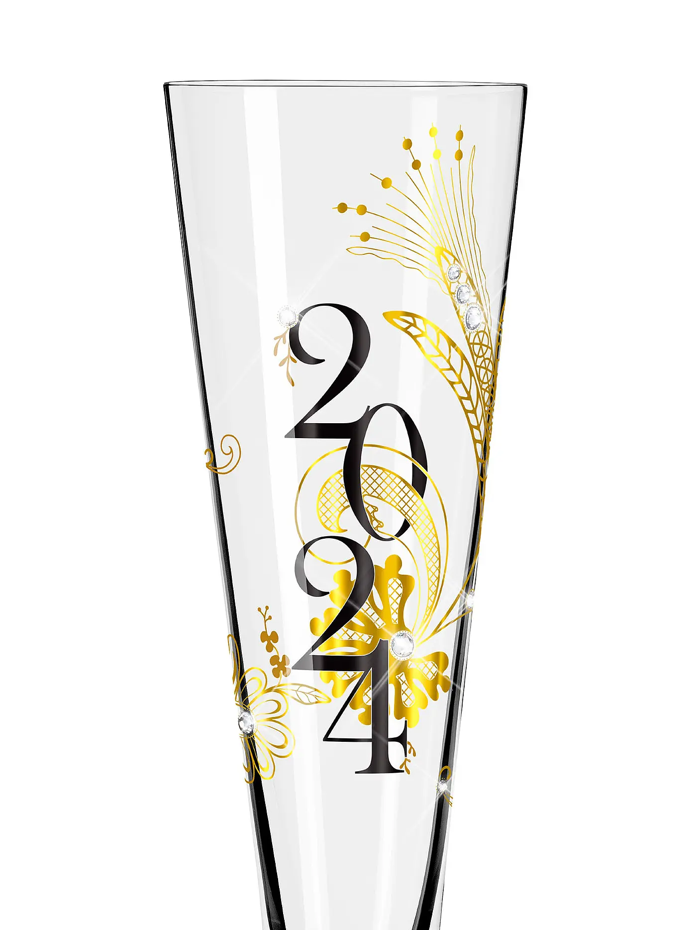 RITZENHOFF | Champagnerglas Brillantnacht Champus Ana Vasconcelos 2023 | gold