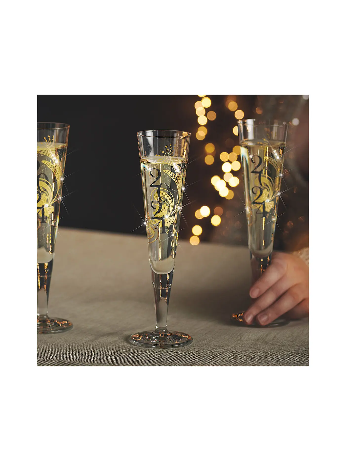 RITZENHOFF | Champagnerglas Brillantnacht Champus Ana Vasconcelos 2023 | gold