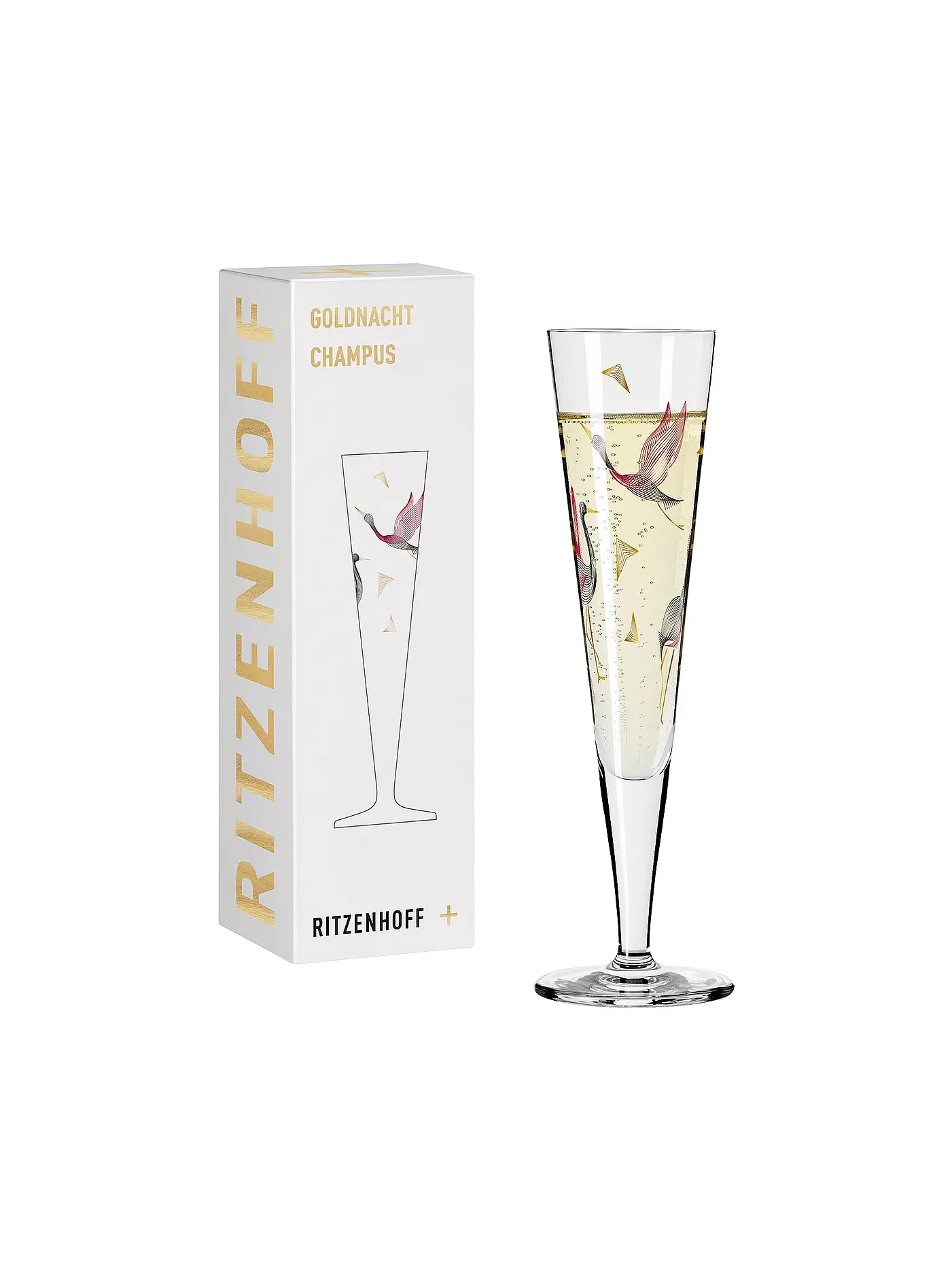 RITZENHOFF | Champagnerglas Goldnacht Champus #15 Christine Kordes 2021  | gold