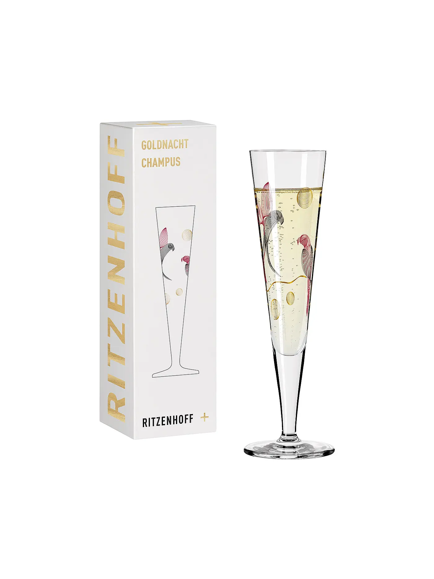 RITZENHOFF | Champagnerglas Goldnacht Champus #16 Christine Kordes 2021  | gold