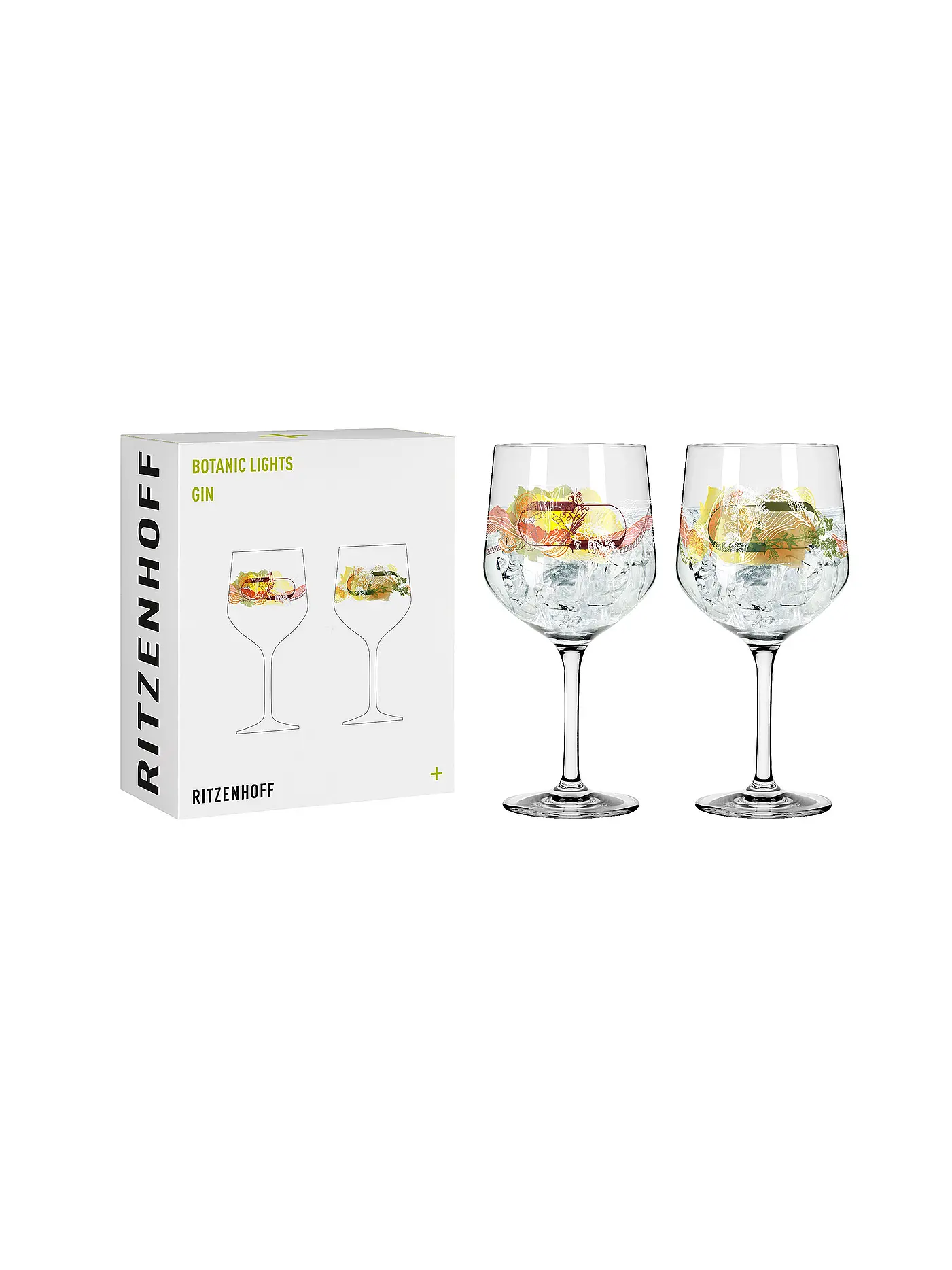 RITZENHOFF | Ginglas 2er Set Botanic Lights #1 #2 Heike Zuschke | bunt