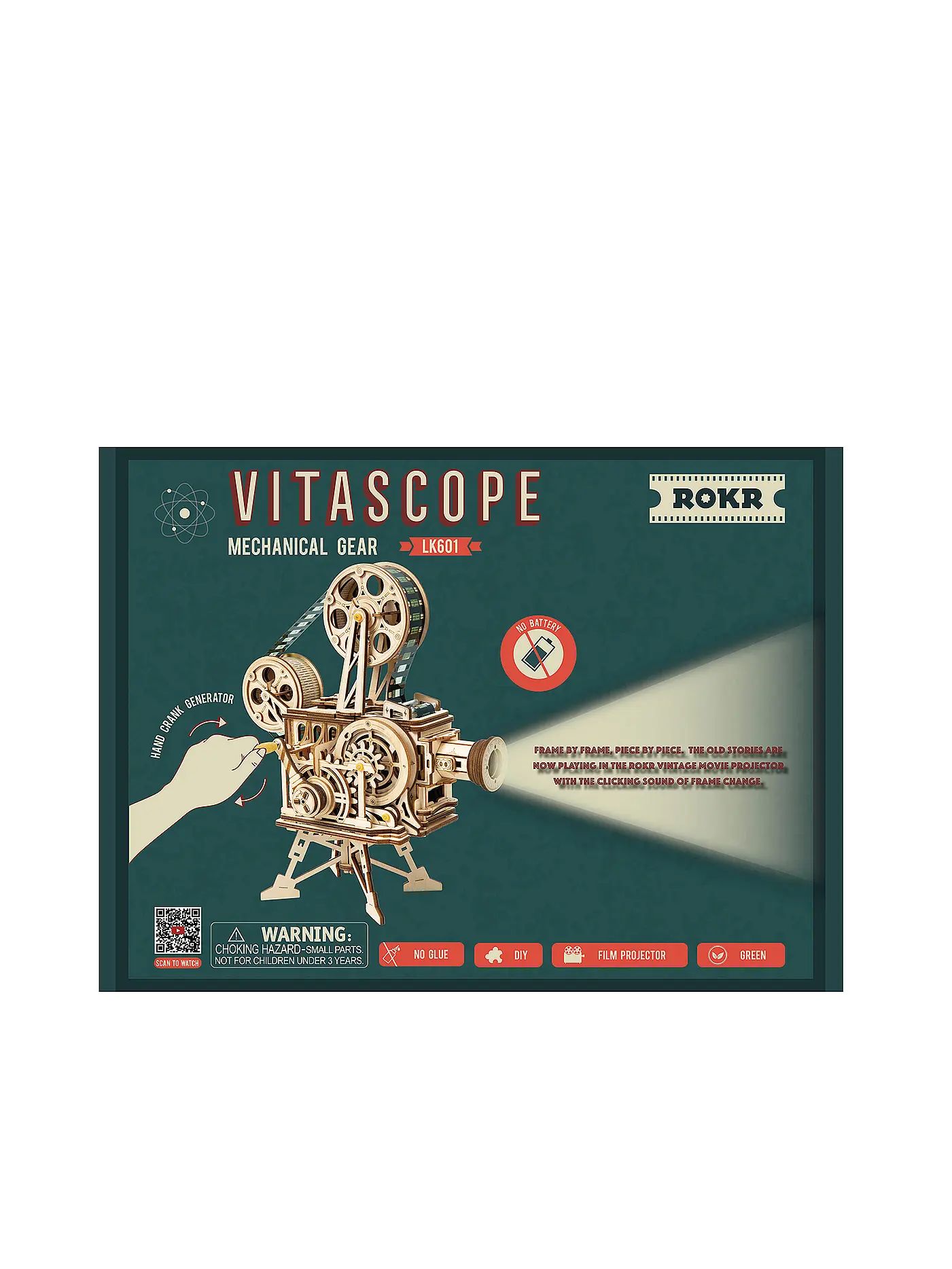 ROBOTIME | 3D Konstruktion - Vitascope LK601 Mechanical Movie Projector Kit | keine Farbe