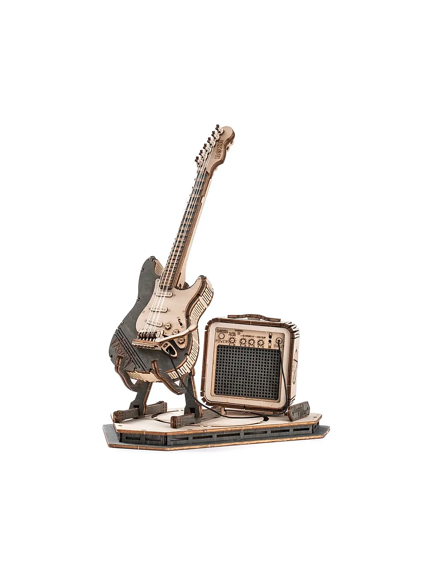ROBOTIME | 3D Puzzle Electric Guitar DIY | keine Farbe
