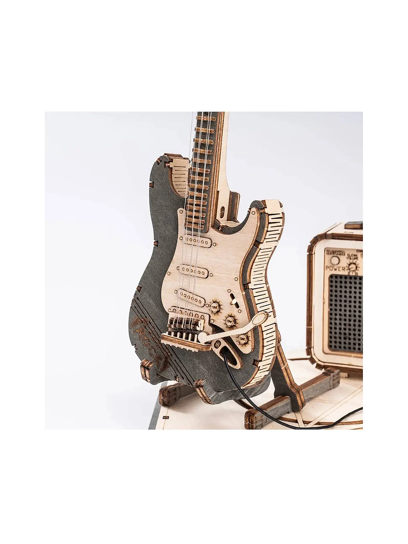 ROBOTIME | 3D Puzzle Electric Guitar DIY | keine Farbe