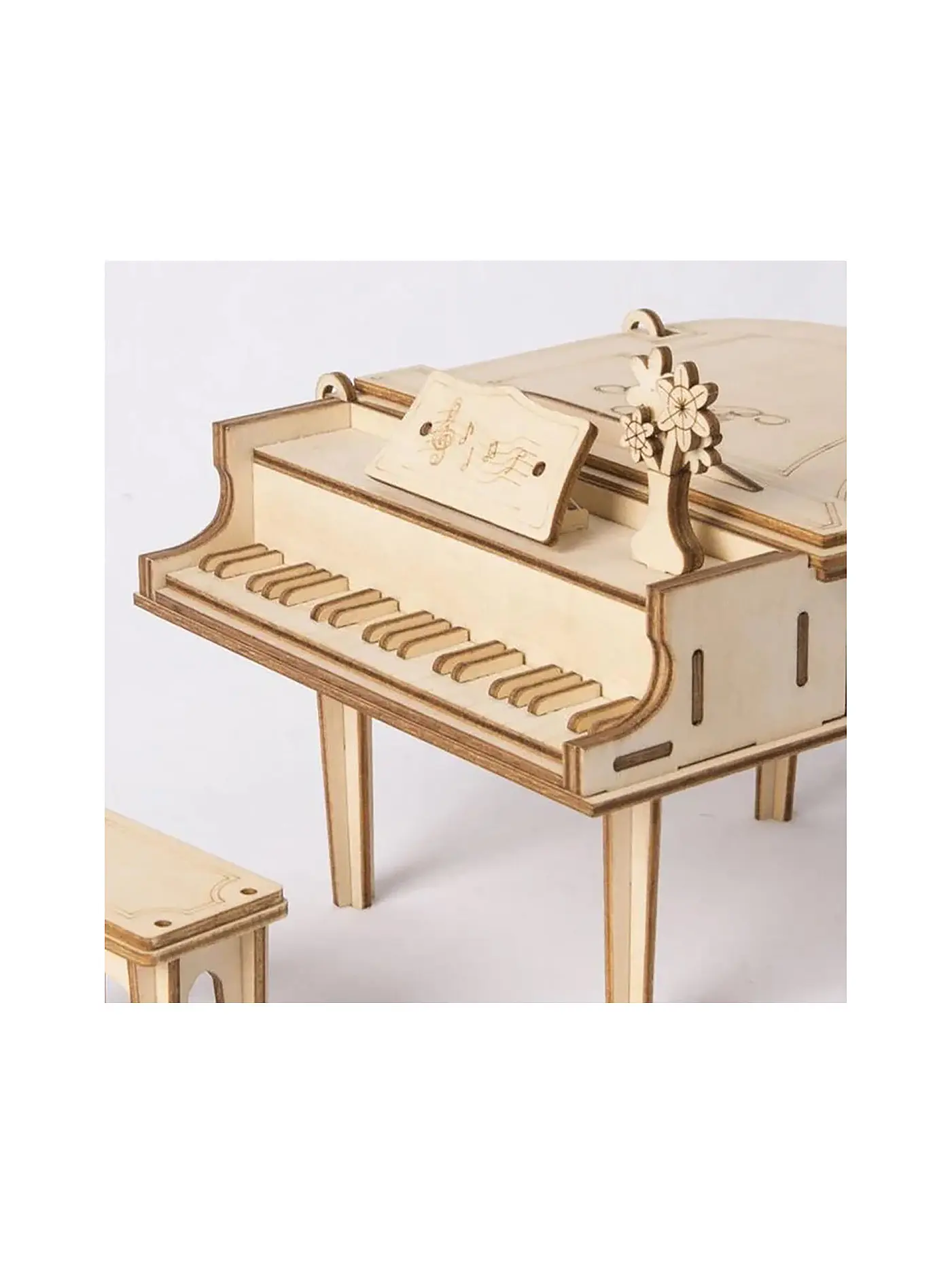 ROBOTIME | 3D Puzzle Grand Piano DIY House | keine Farbe