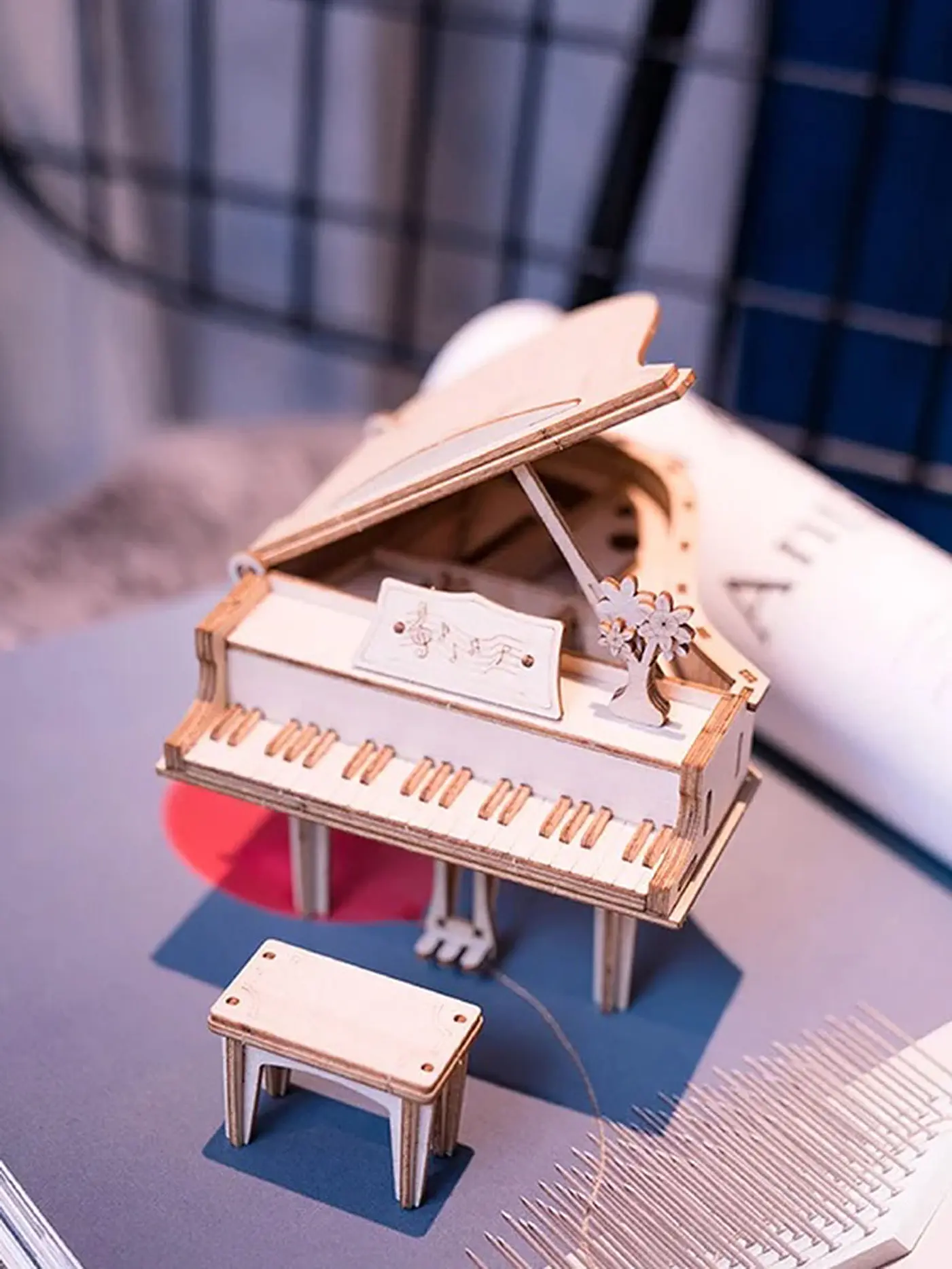 ROBOTIME | 3D Puzzle Grand Piano DIY House | keine Farbe